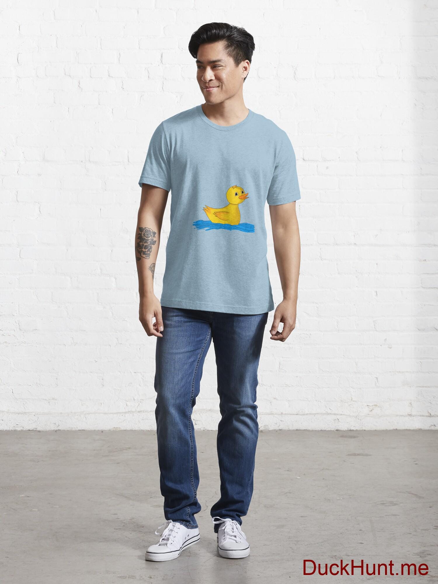 Plastic Duck Light Blue Essential T-Shirt (Front printed) alternative image 4