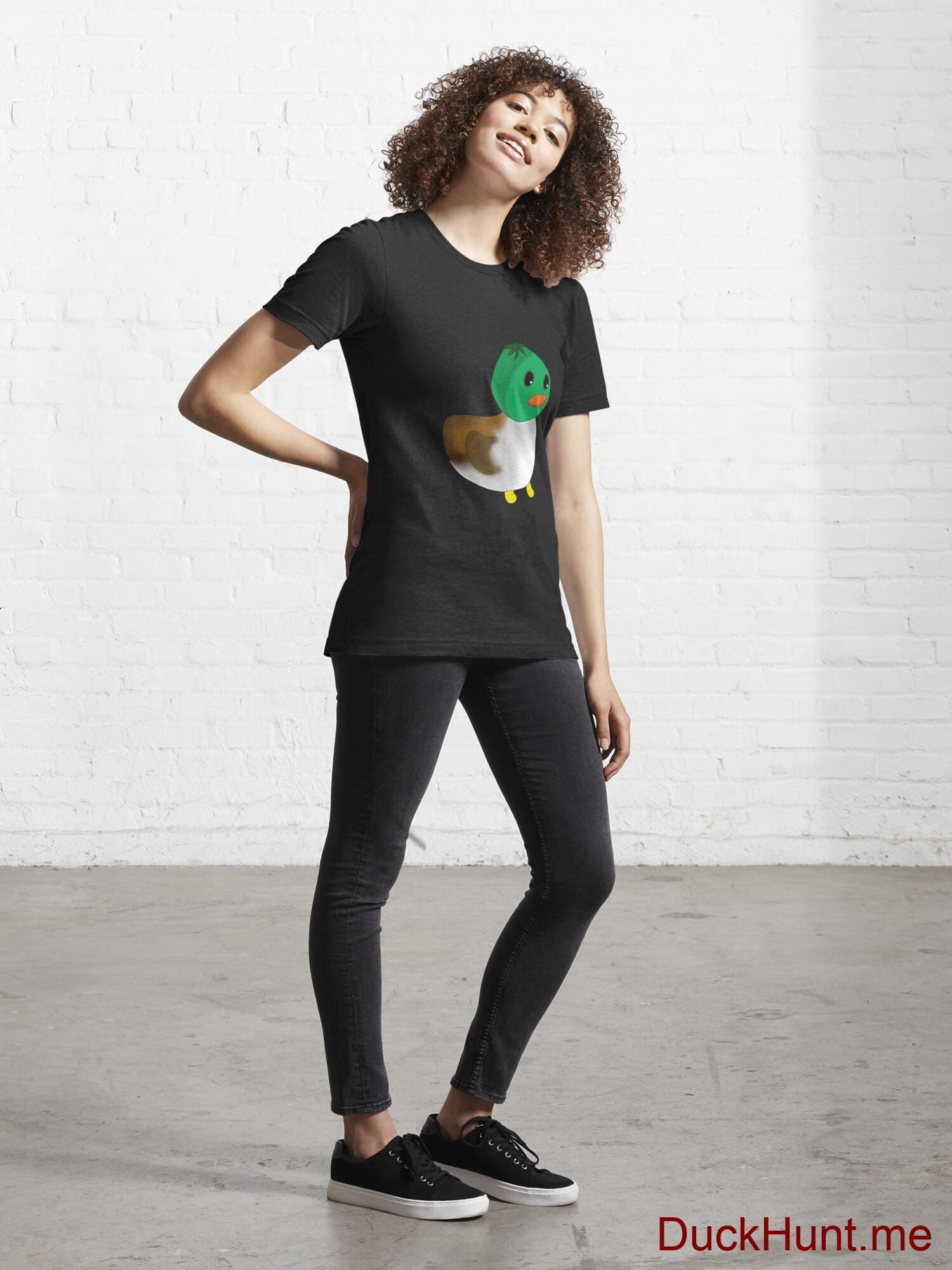 Normal Duck Black Essential T-Shirt (Front printed) alternative image 3