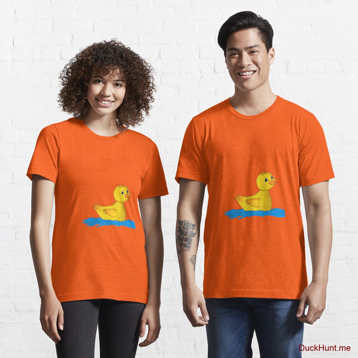 Plastic Duck Orange Essential T-Shirt (Front printed)