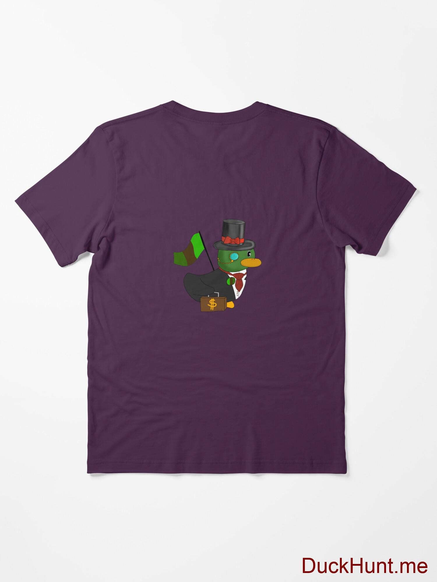 Golden Duck Eggplant Essential T-Shirt (Back printed) alternative image 1