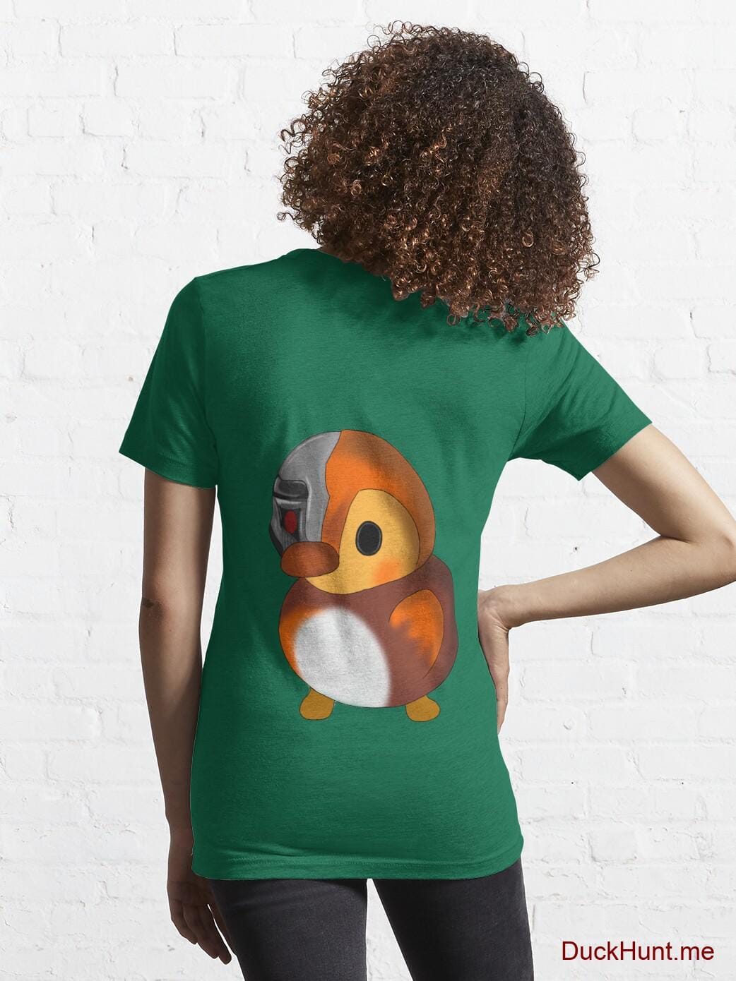 Mechanical Duck Green Essential T-Shirt (Back printed) alternative image 4