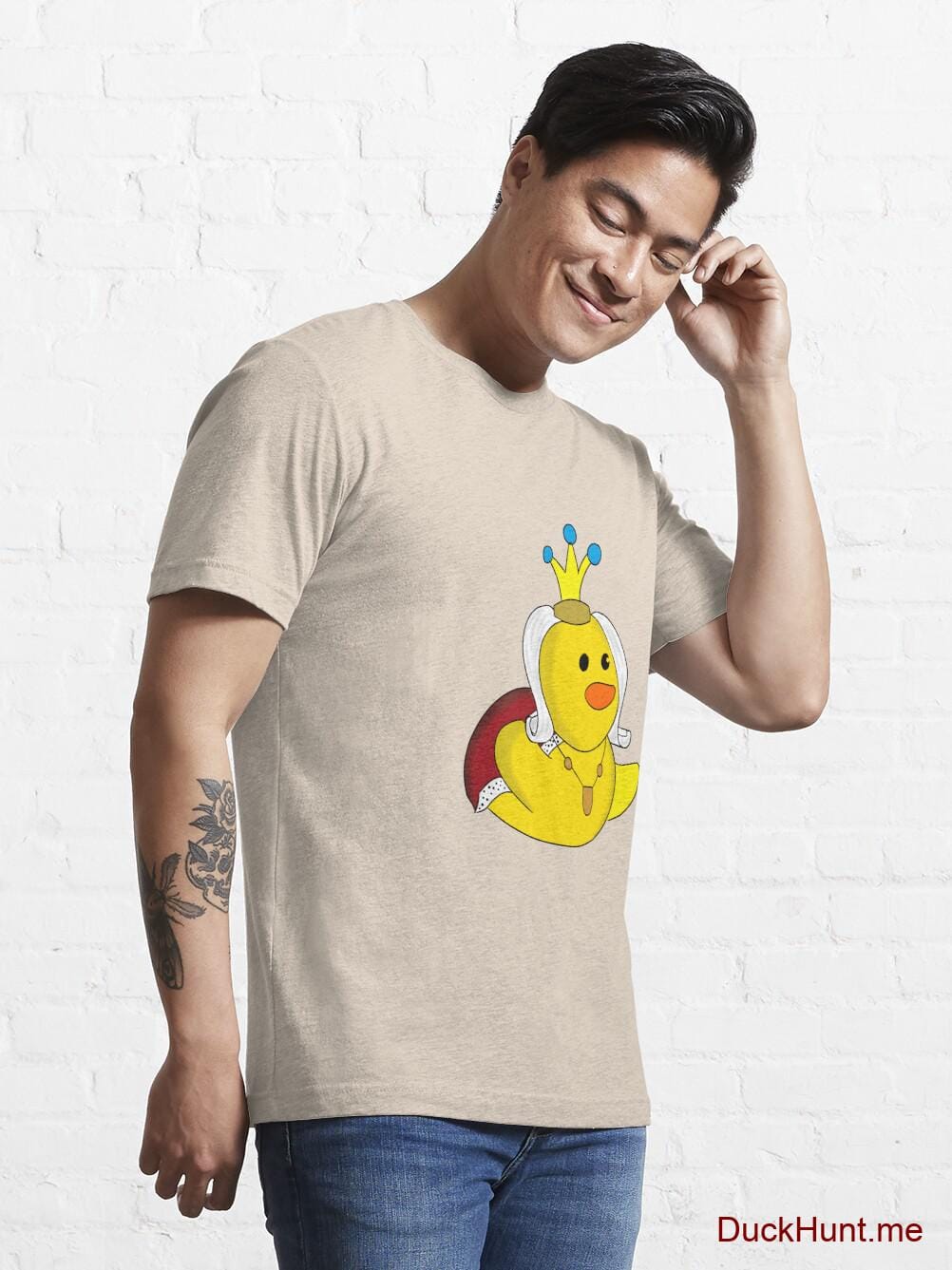 Royal Duck Creme Essential T-Shirt (Front printed) alternative image 6