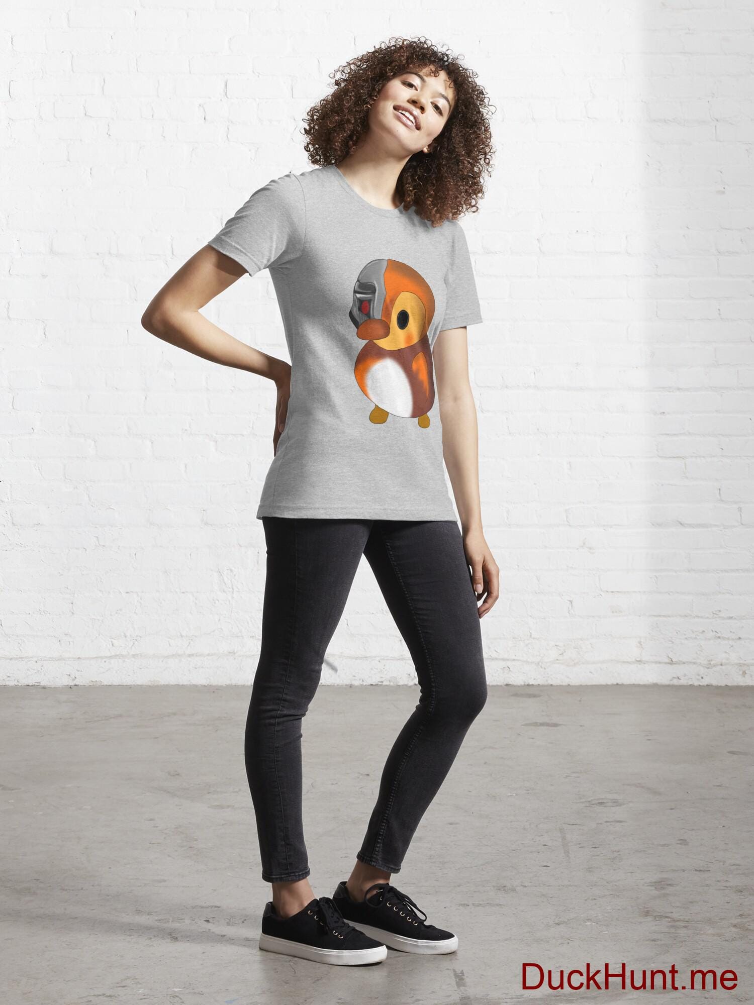Mechanical Duck Heather Grey Essential T-Shirt (Front printed) alternative image 3