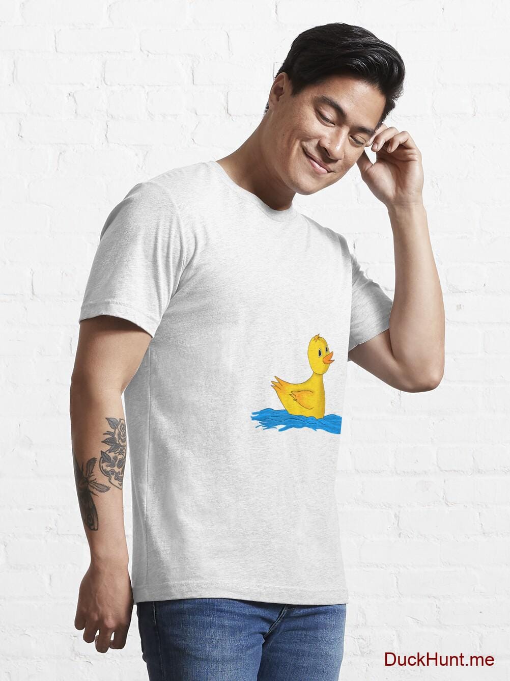 Plastic Duck White Essential T-Shirt (Front printed) alternative image 6