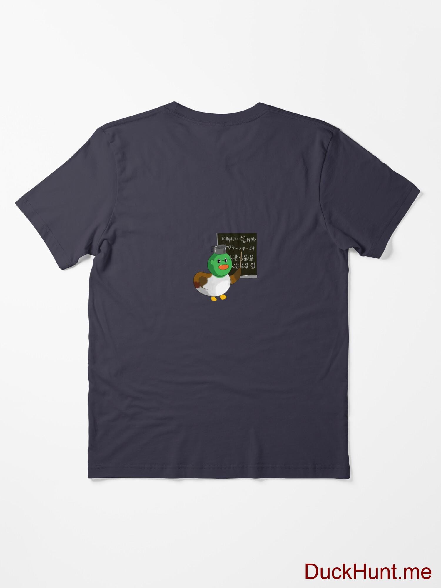Prof Duck Dark Blue Essential T-Shirt (Back printed) alternative image 1