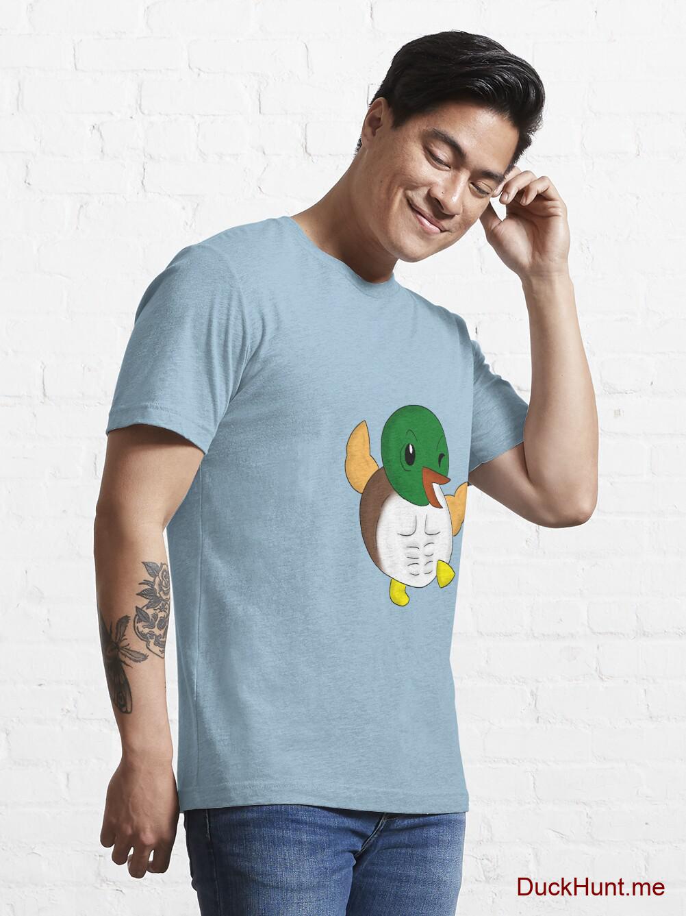 Super duck Light Blue Essential T-Shirt (Front printed) alternative image 6