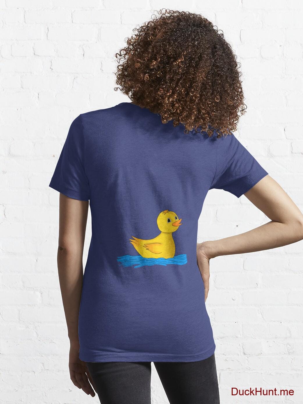 Plastic Duck Blue Essential T-Shirt (Back printed) alternative image 4
