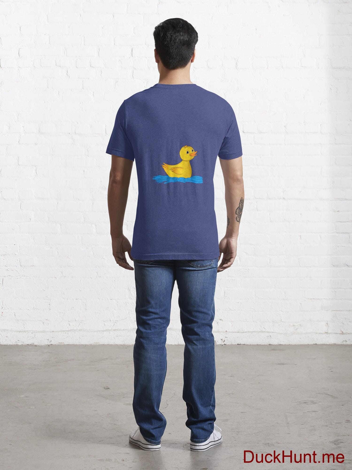 Plastic Duck Blue Essential T-Shirt (Back printed) alternative image 3