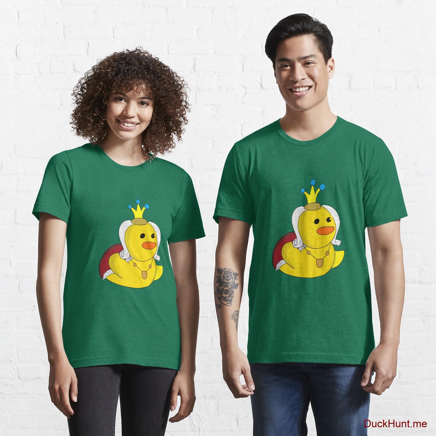 Royal Duck Green Essential T-Shirt (Front printed)