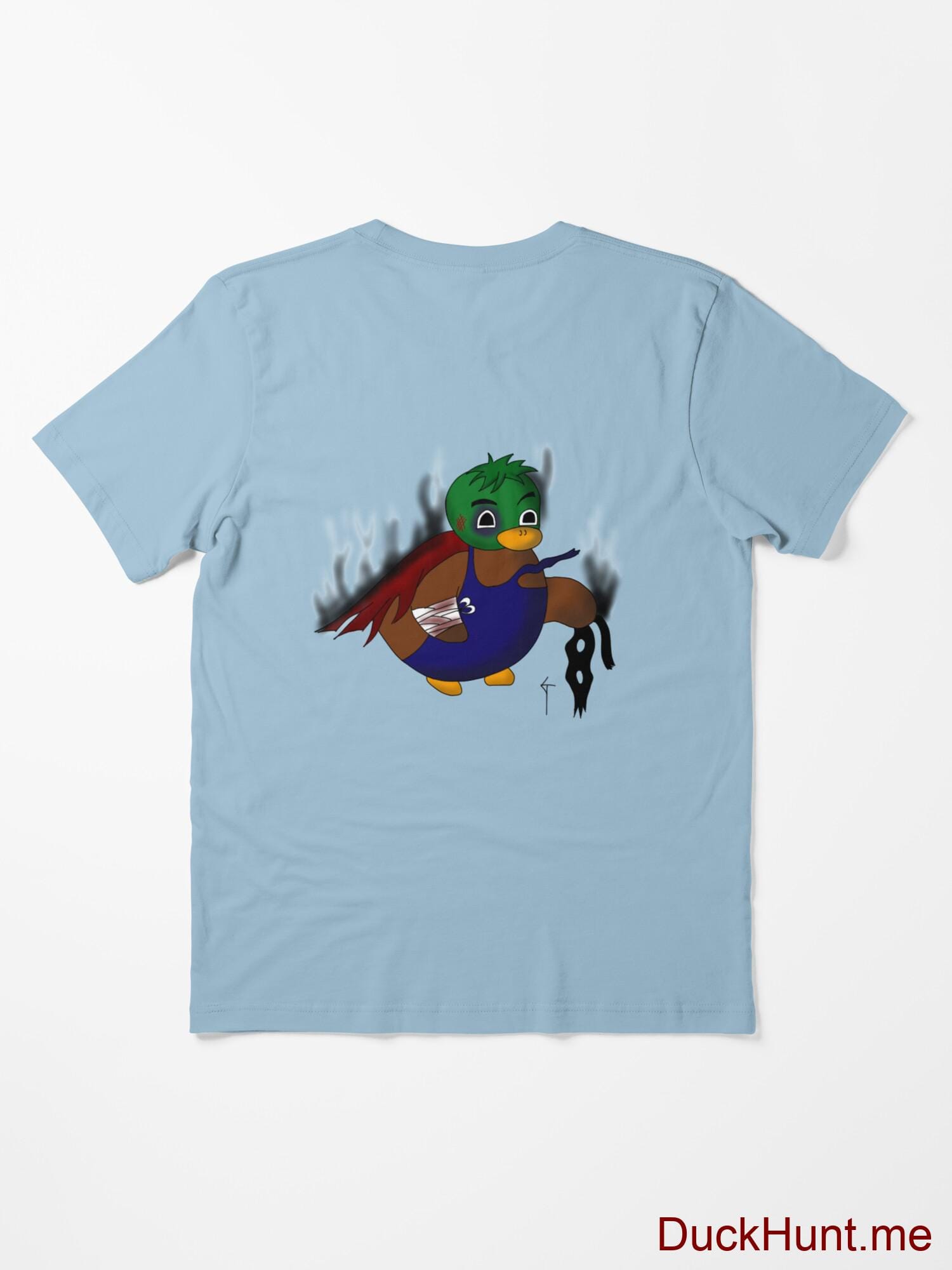 Dead Boss Duck (smoky) Light Blue Essential T-Shirt (Back printed) alternative image 1