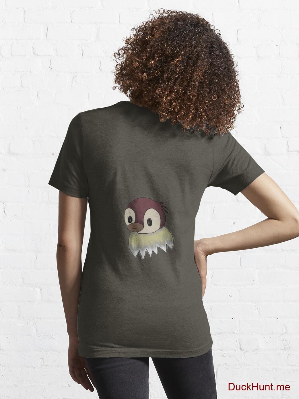 Ghost Duck (fogless) Army Essential T-Shirt (Back printed) alternative image 4