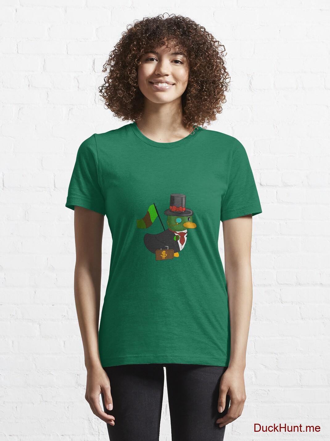 Golden Duck Green Essential T-Shirt (Front printed) alternative image 5