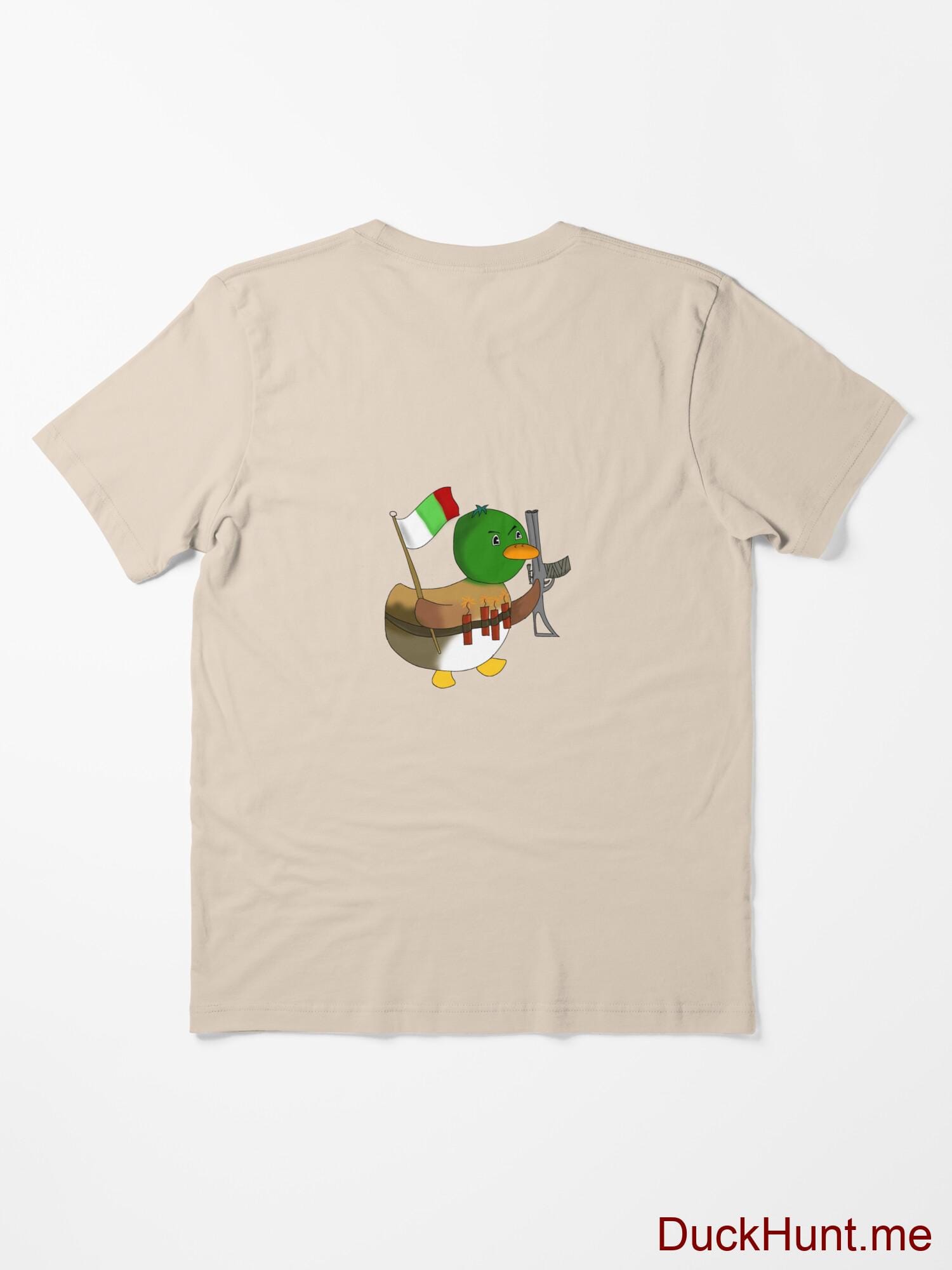 Kamikaze Duck Creme Essential T-Shirt (Back printed) alternative image 1
