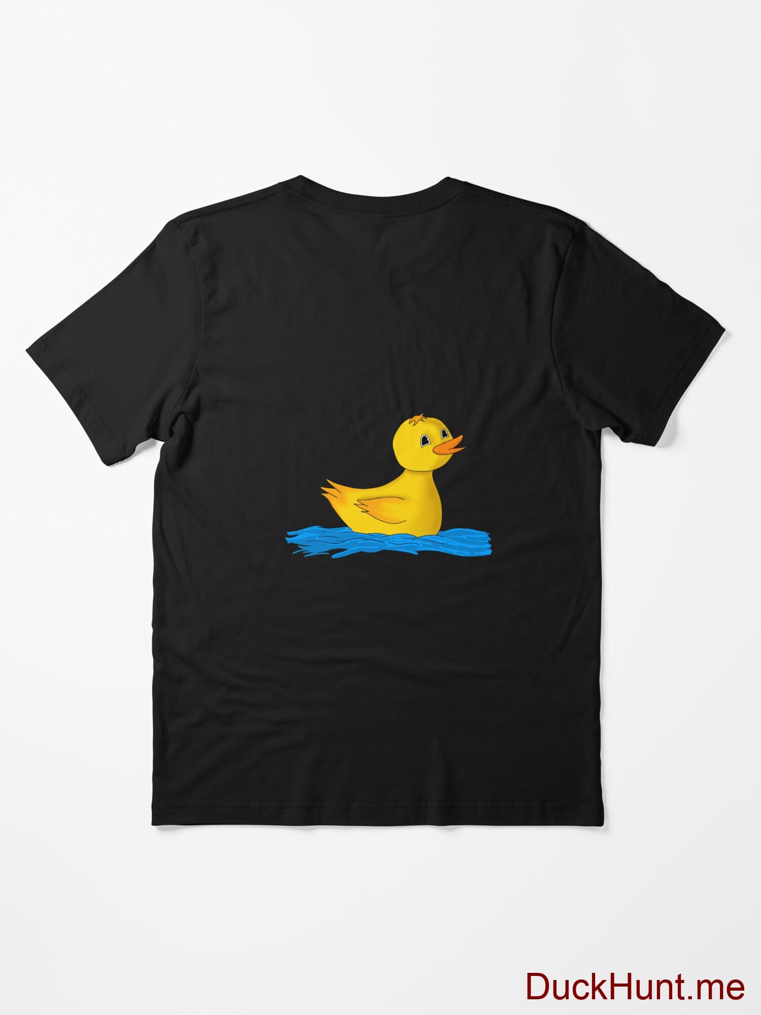 Plastic Duck Black Essential T-Shirt (Back printed) alternative image 1