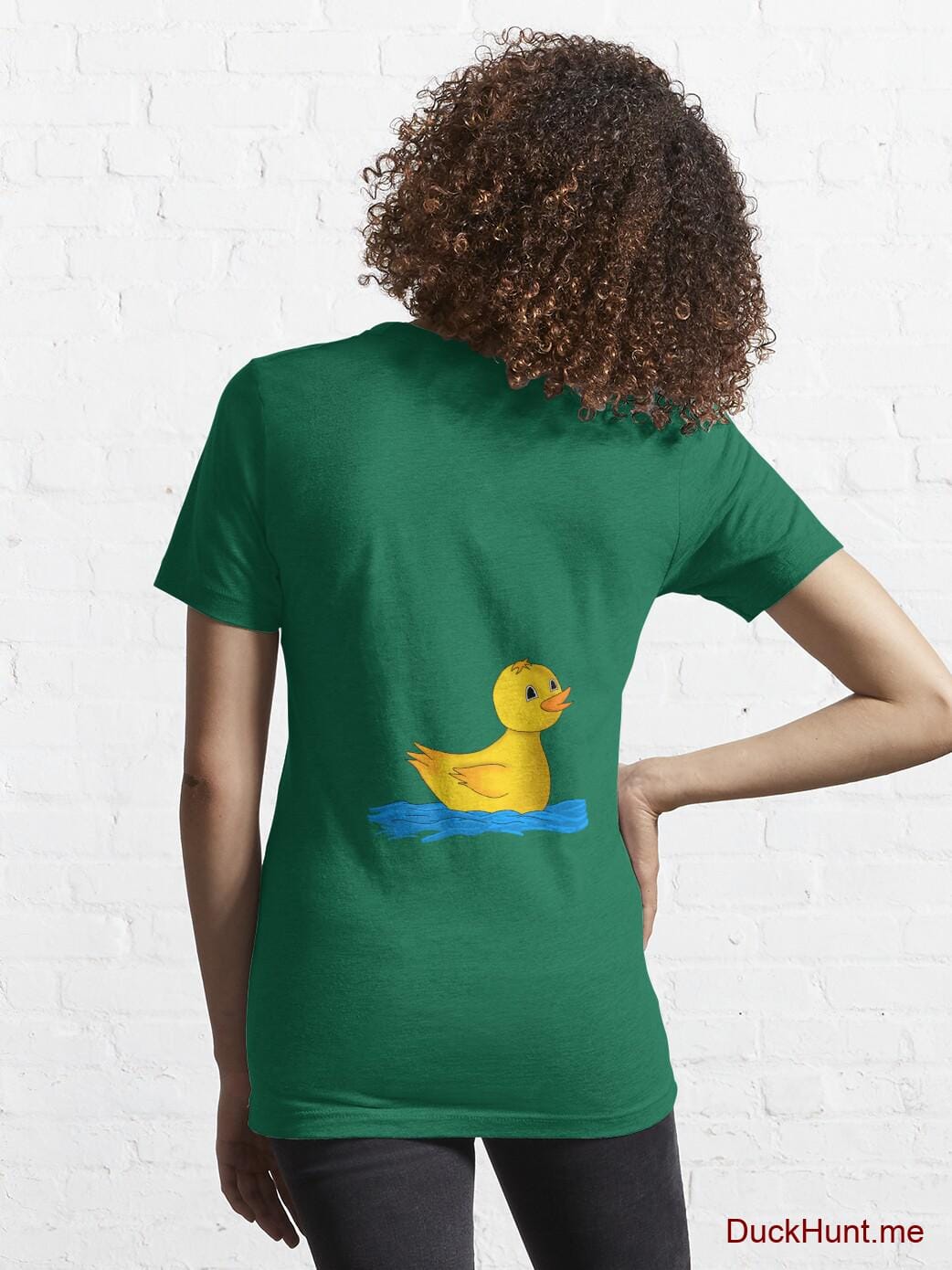 Plastic Duck Green Essential T-Shirt (Back printed) alternative image 4