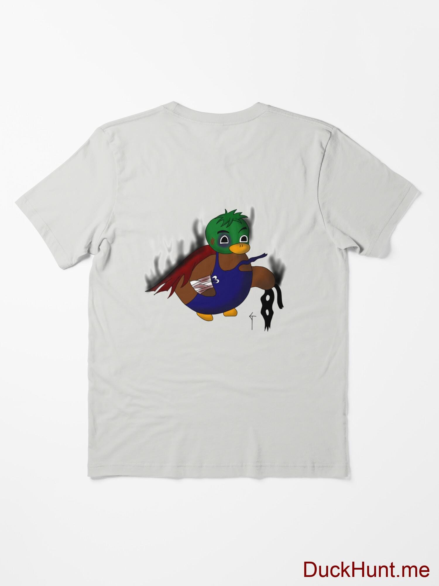 Dead Boss Duck (smoky) Light Grey Essential T-Shirt (Back printed) alternative image 1