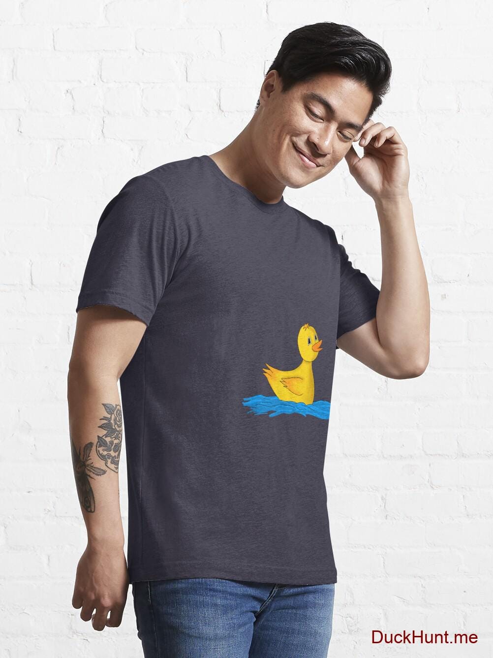 Plastic Duck Dark Blue Essential T-Shirt (Front printed) alternative image 6