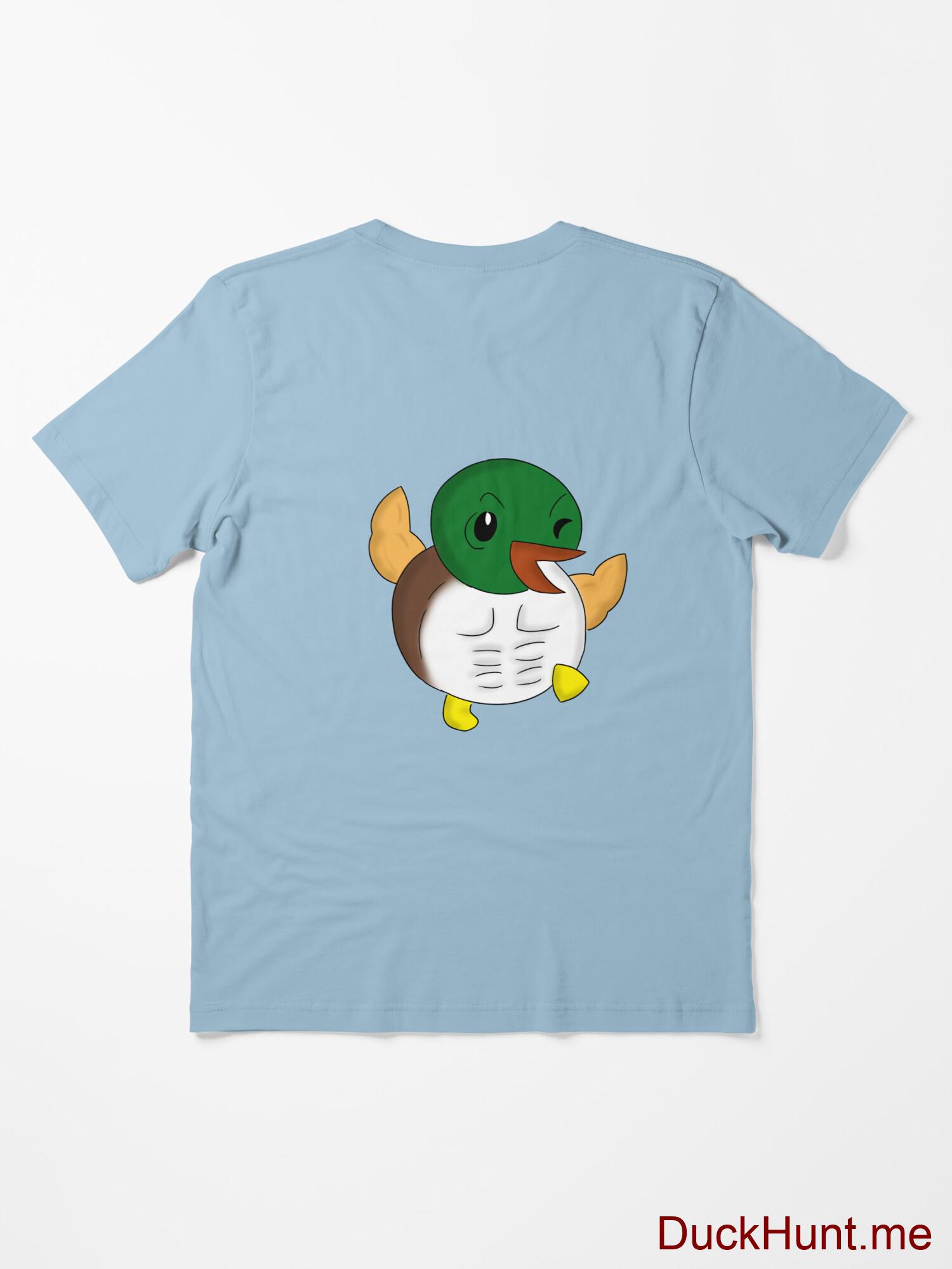Super duck Light Blue Essential T-Shirt (Back printed) alternative image 1