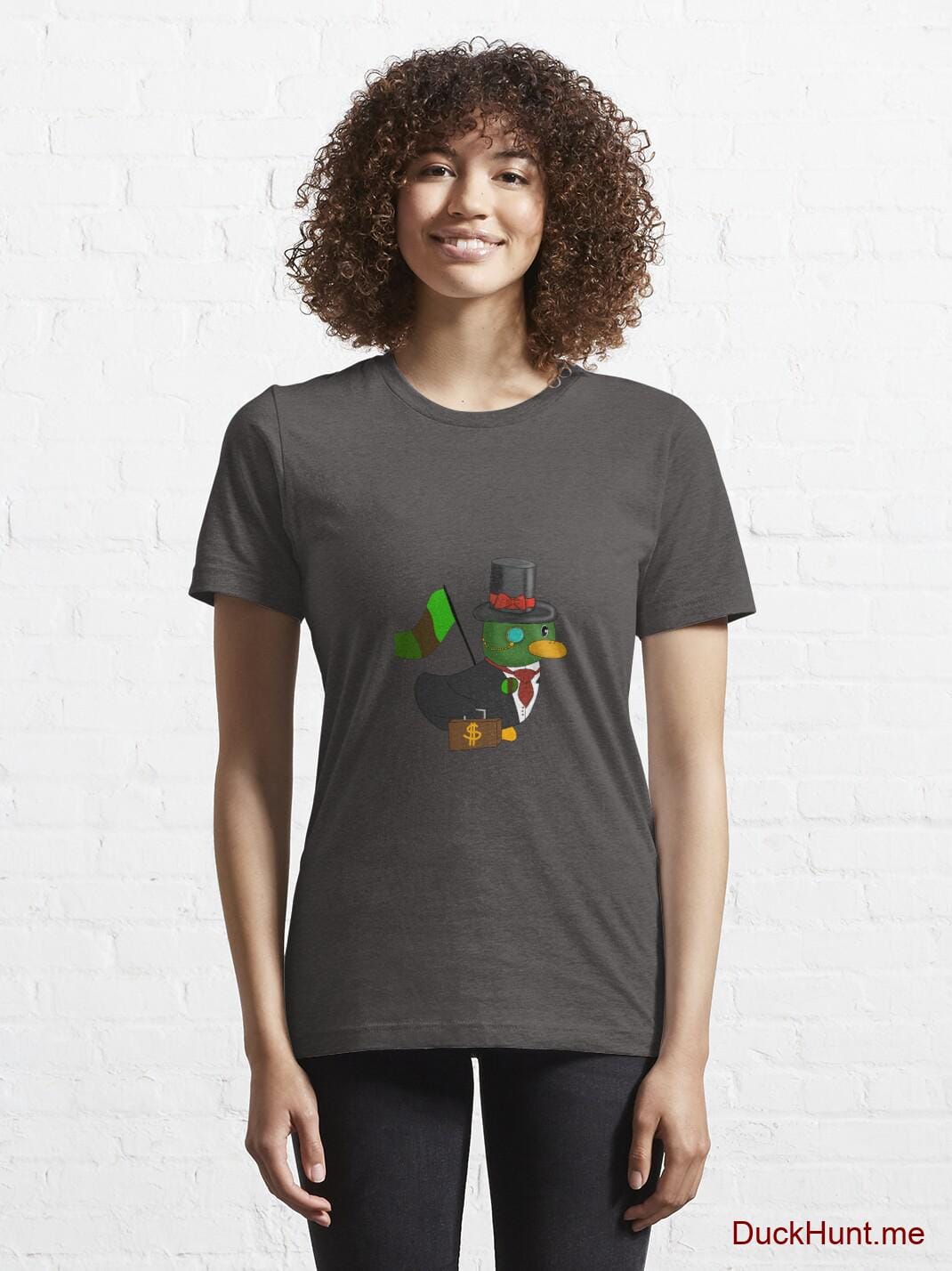 Golden Duck Charcoal Heather Essential T-Shirt (Front printed) alternative image 5