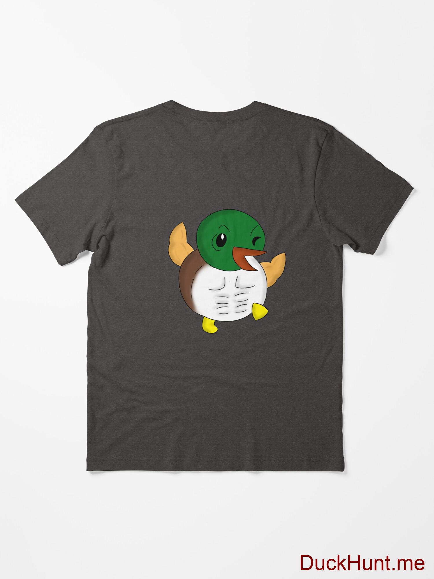 Super duck Charcoal Heather Essential T-Shirt (Back printed) alternative image 1