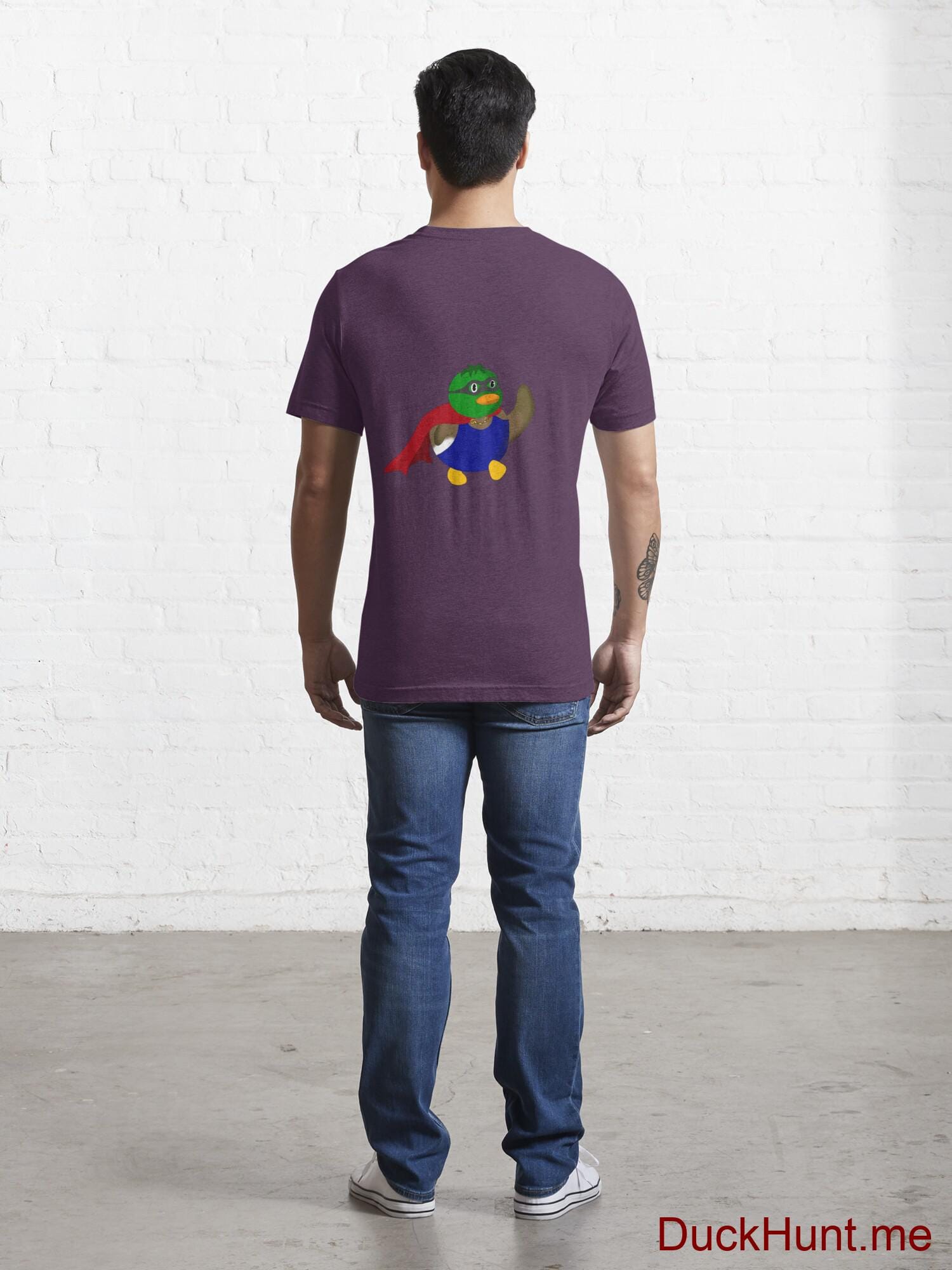 Alive Boss Duck Eggplant Essential T-Shirt (Back printed) alternative image 3