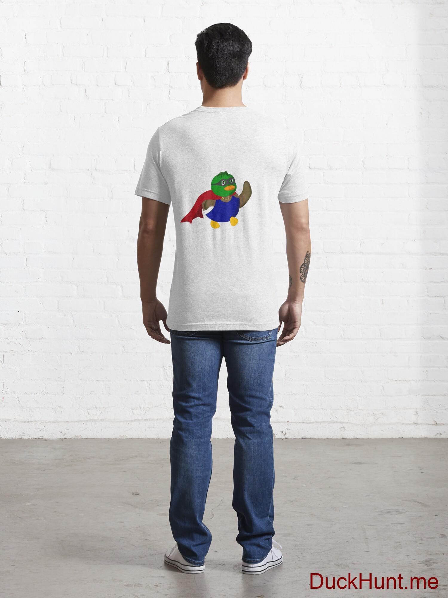 Alive Boss Duck White Essential T-Shirt (Back printed) alternative image 3
