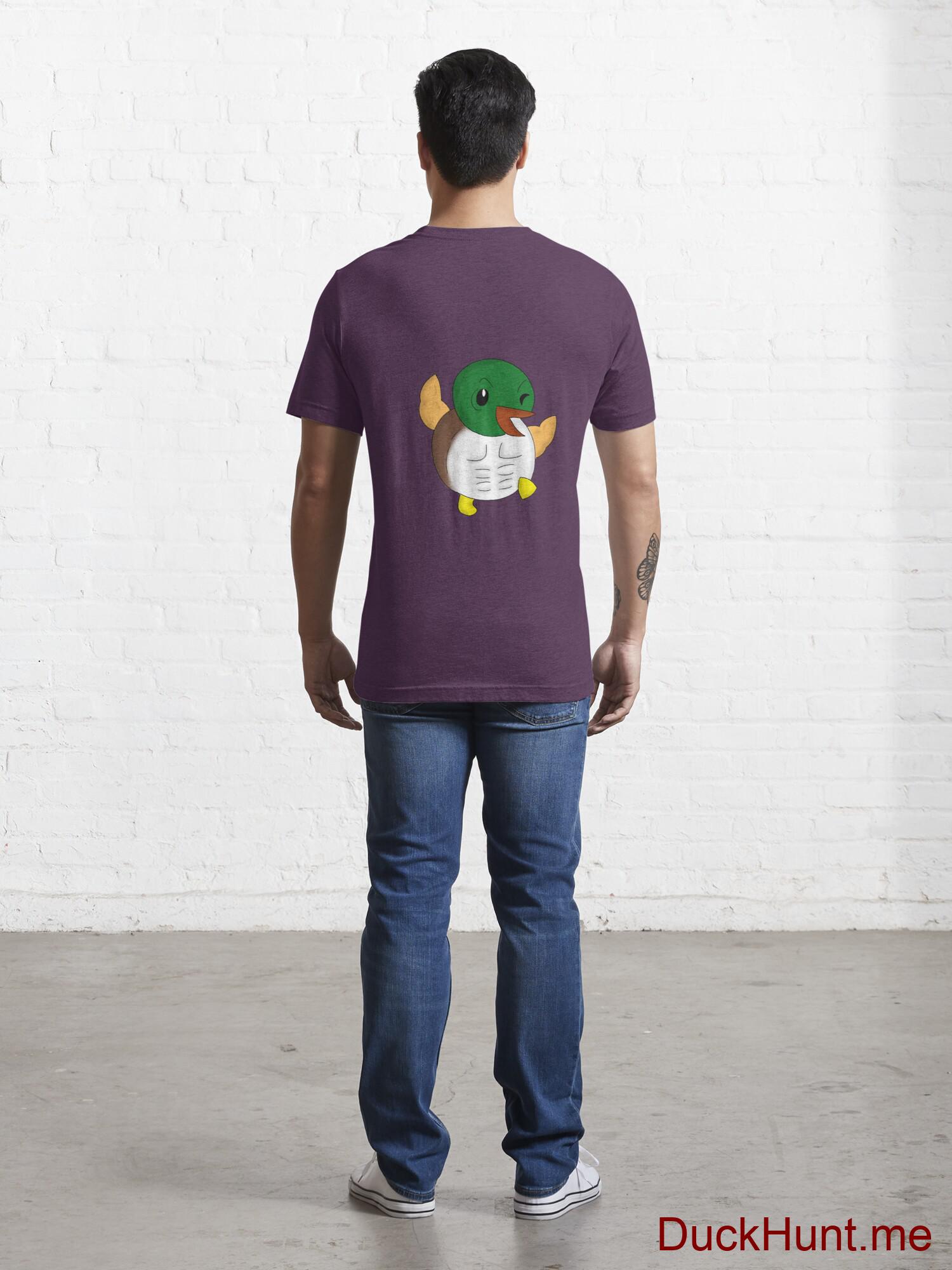 Super duck Eggplant Essential T-Shirt (Back printed) alternative image 3