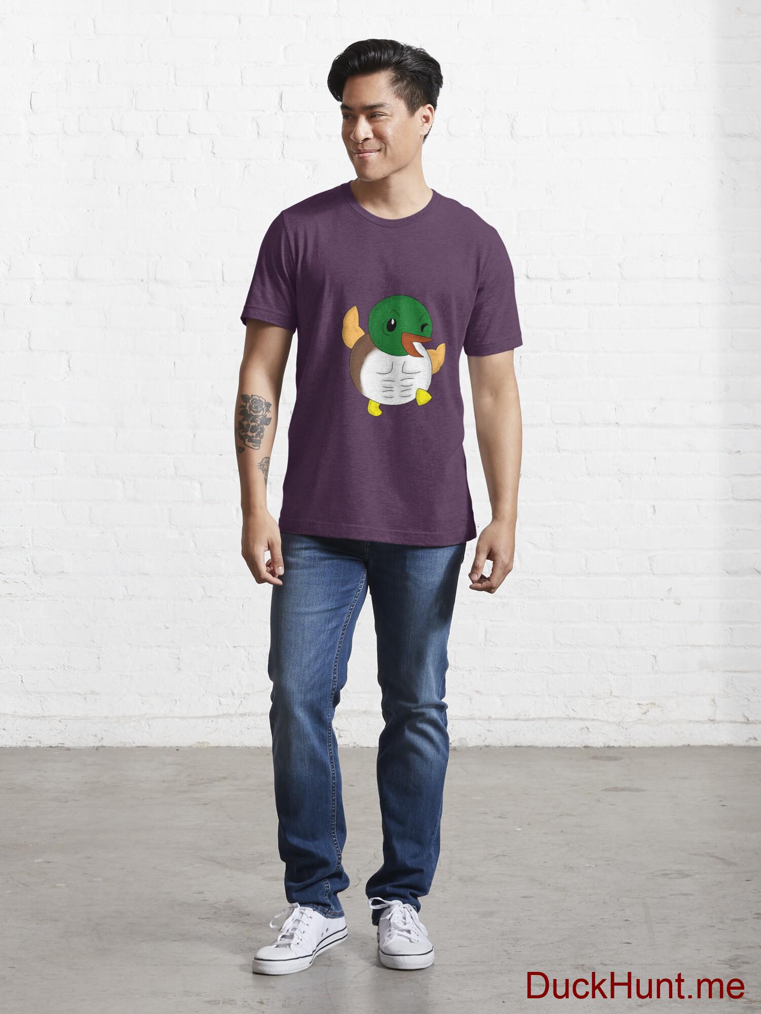 Super duck Eggplant Essential T-Shirt (Front printed) alternative image 4
