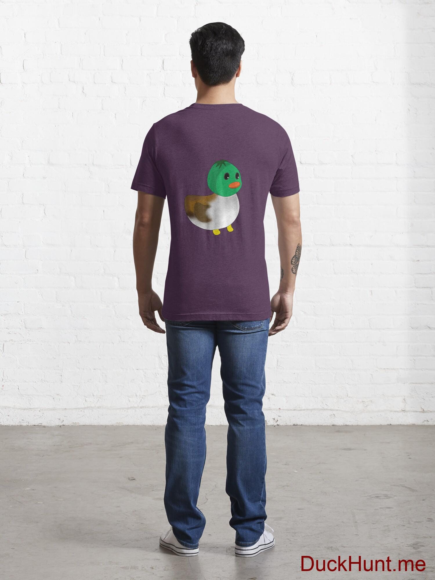 Normal Duck Eggplant Essential T-Shirt (Back printed) alternative image 3
