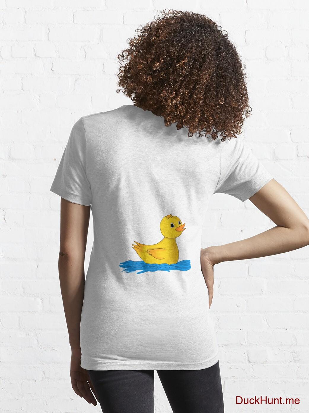 Plastic Duck White Essential T-Shirt (Back printed) alternative image 4