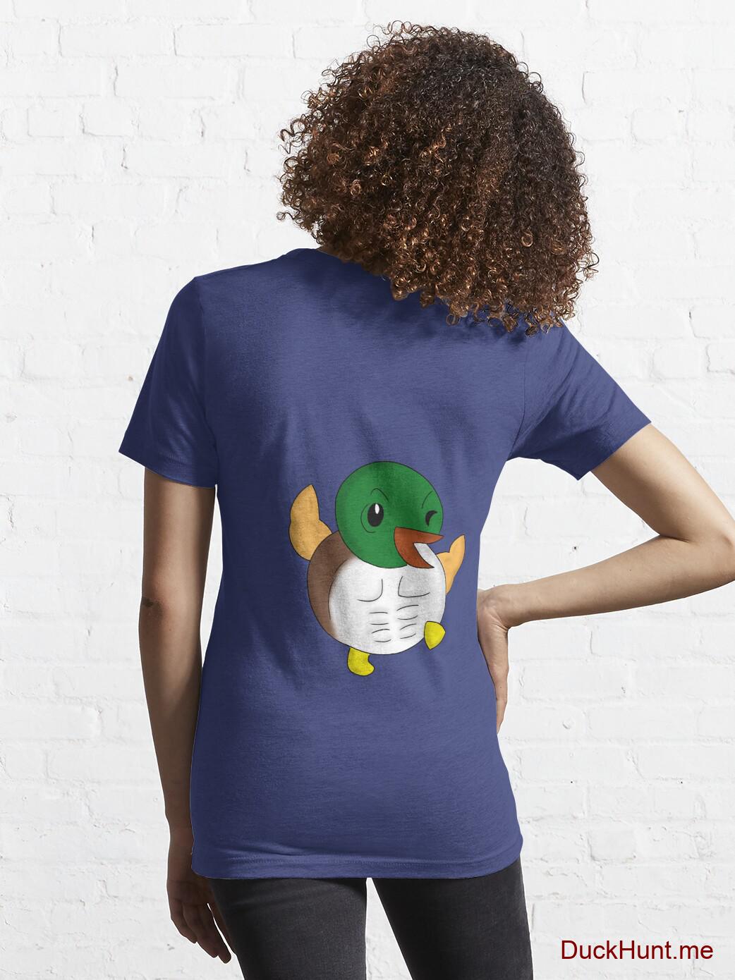 Super duck Blue Essential T-Shirt (Back printed) alternative image 4