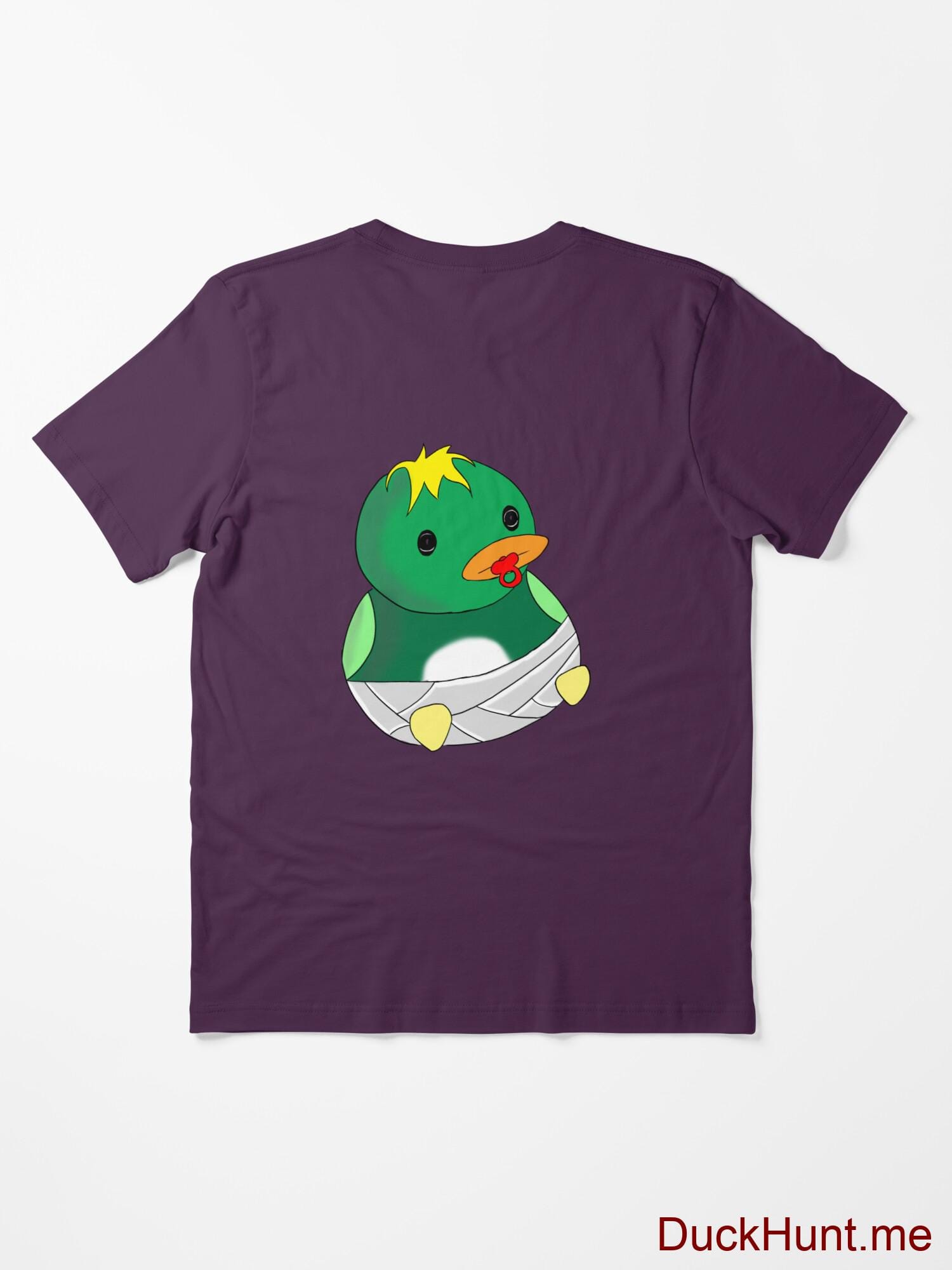 Baby duck Eggplant Essential T-Shirt (Back printed) alternative image 1