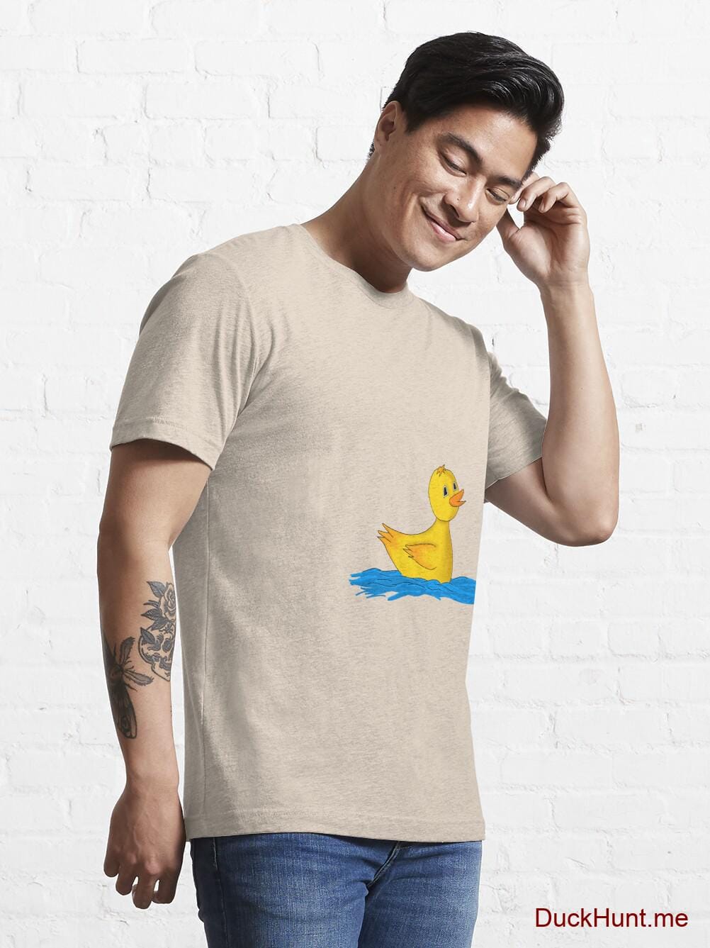 Plastic Duck Creme Essential T-Shirt (Front printed) alternative image 6