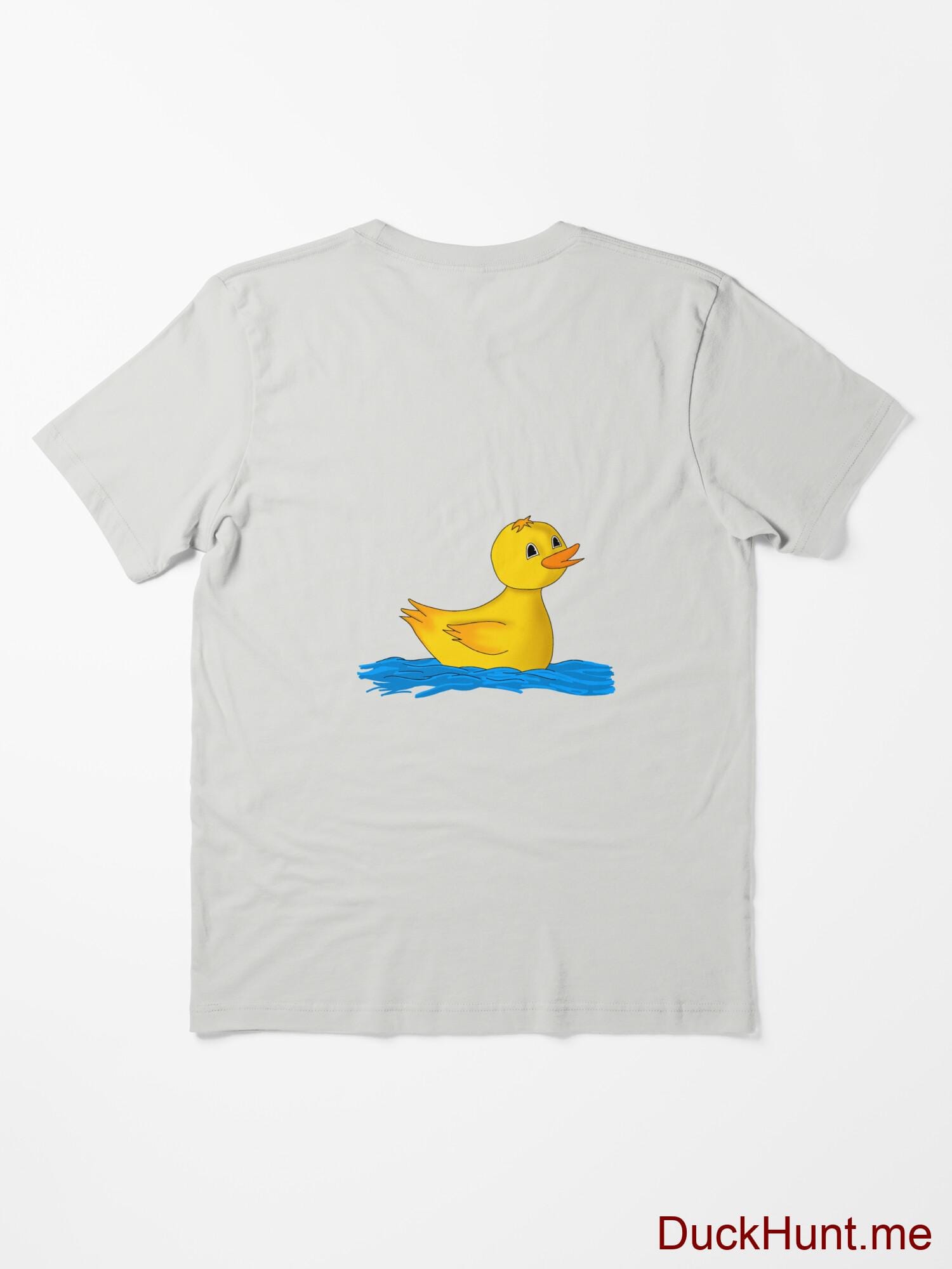 Plastic Duck Light Grey Essential T-Shirt (Back printed) alternative image 1