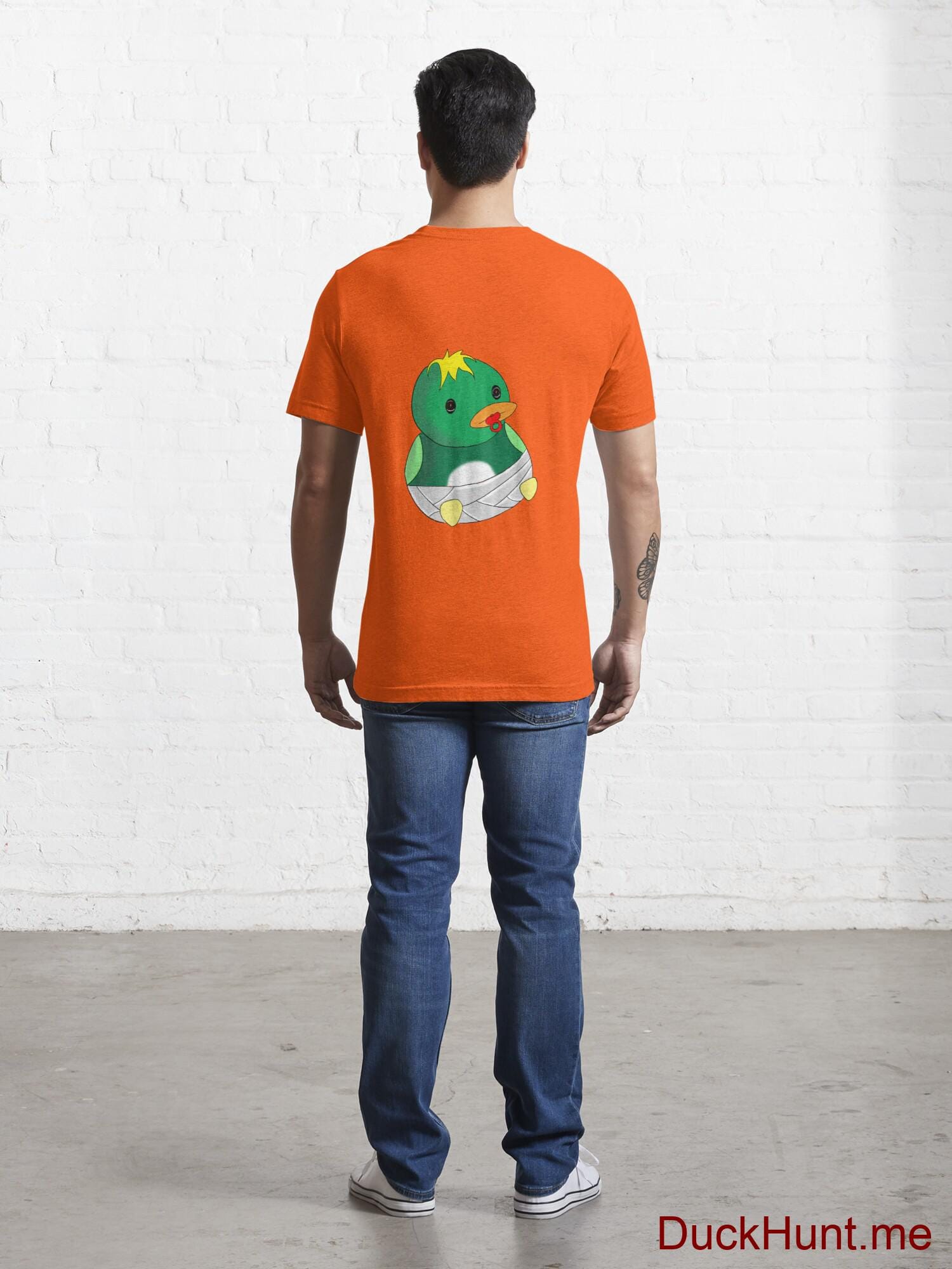 Baby duck Orange Essential T-Shirt (Back printed) alternative image 3