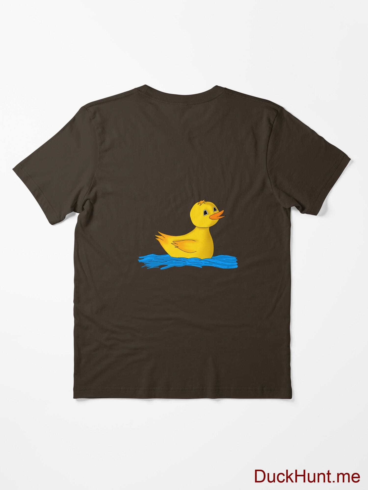 Plastic Duck Brown Essential T-Shirt (Back printed) alternative image 1