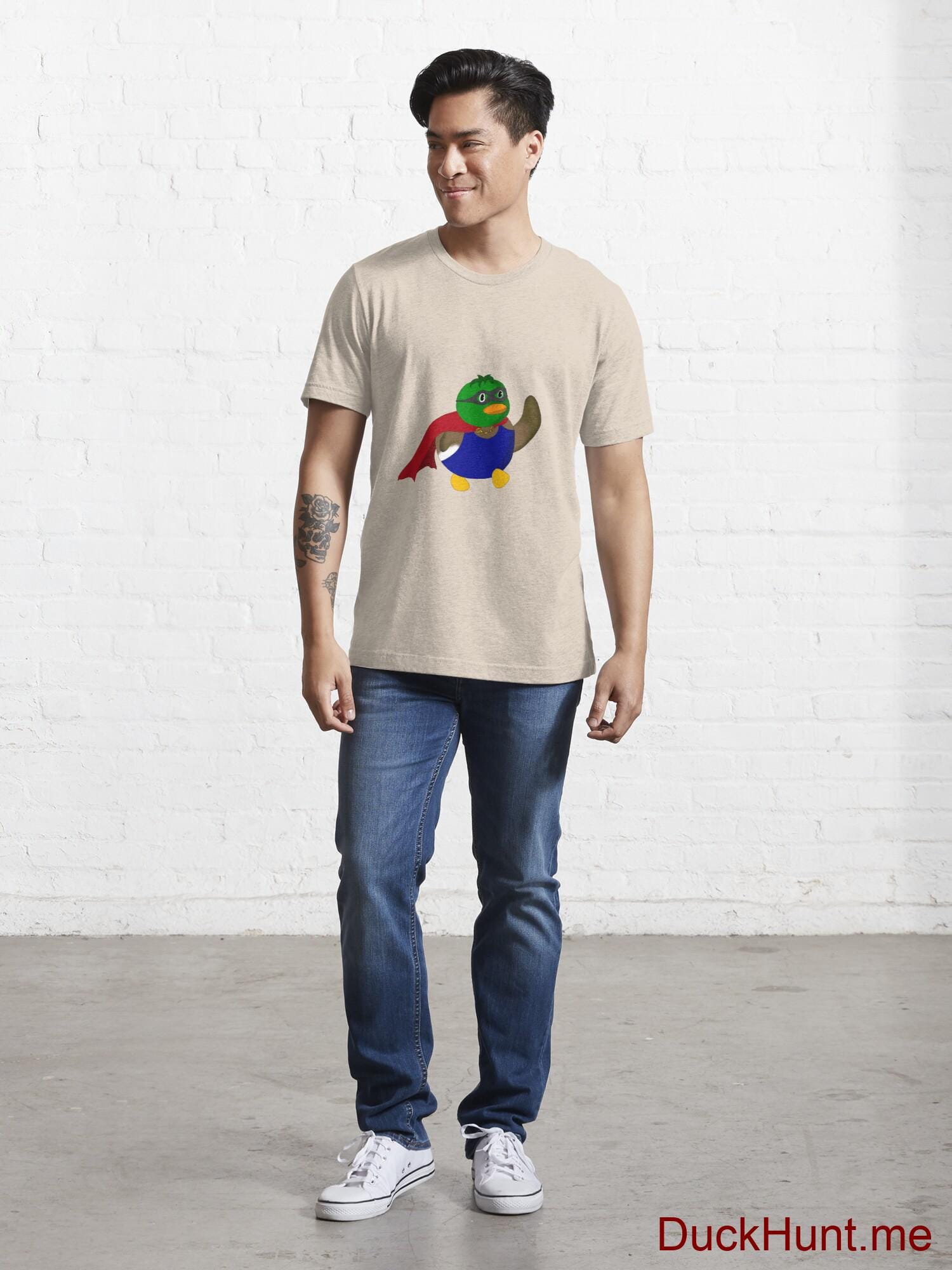 Alive Boss Duck Creme Essential T-Shirt (Front printed) alternative image 4