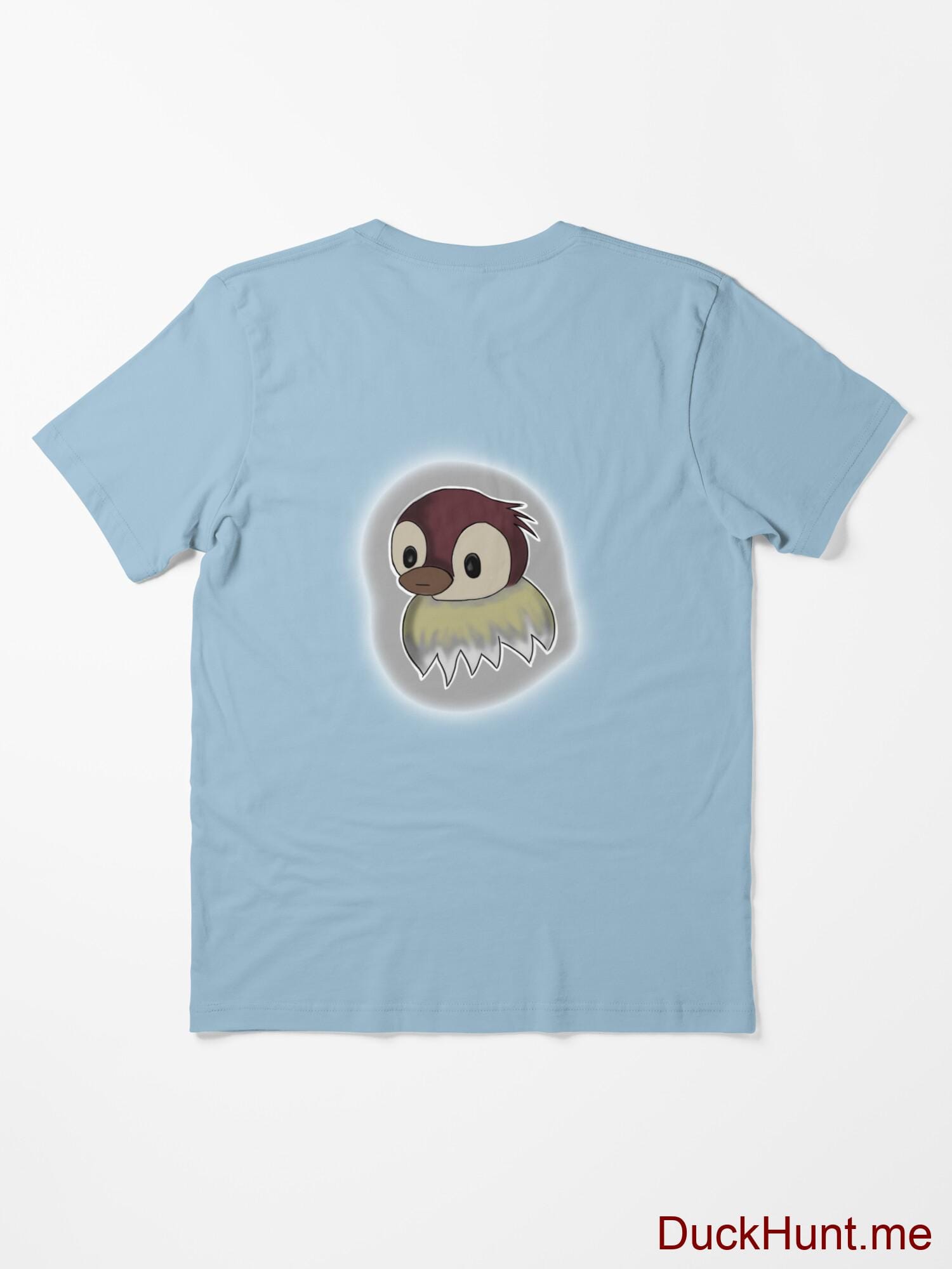 Ghost Duck (foggy) Light Blue Essential T-Shirt (Back printed) alternative image 1