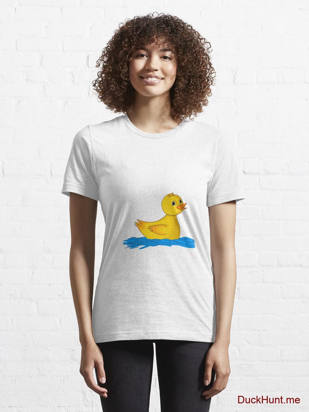 Plastic Duck White Essential T-Shirt (Front printed) alternative image 5