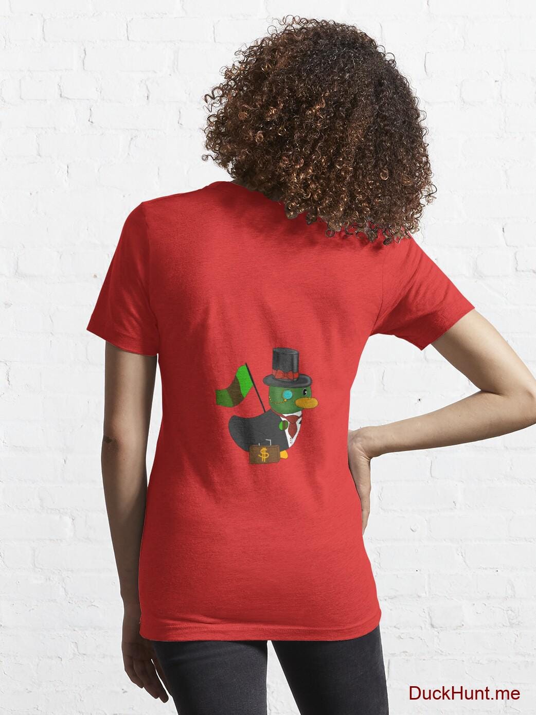 Golden Duck Red Essential T-Shirt (Back printed) alternative image 4