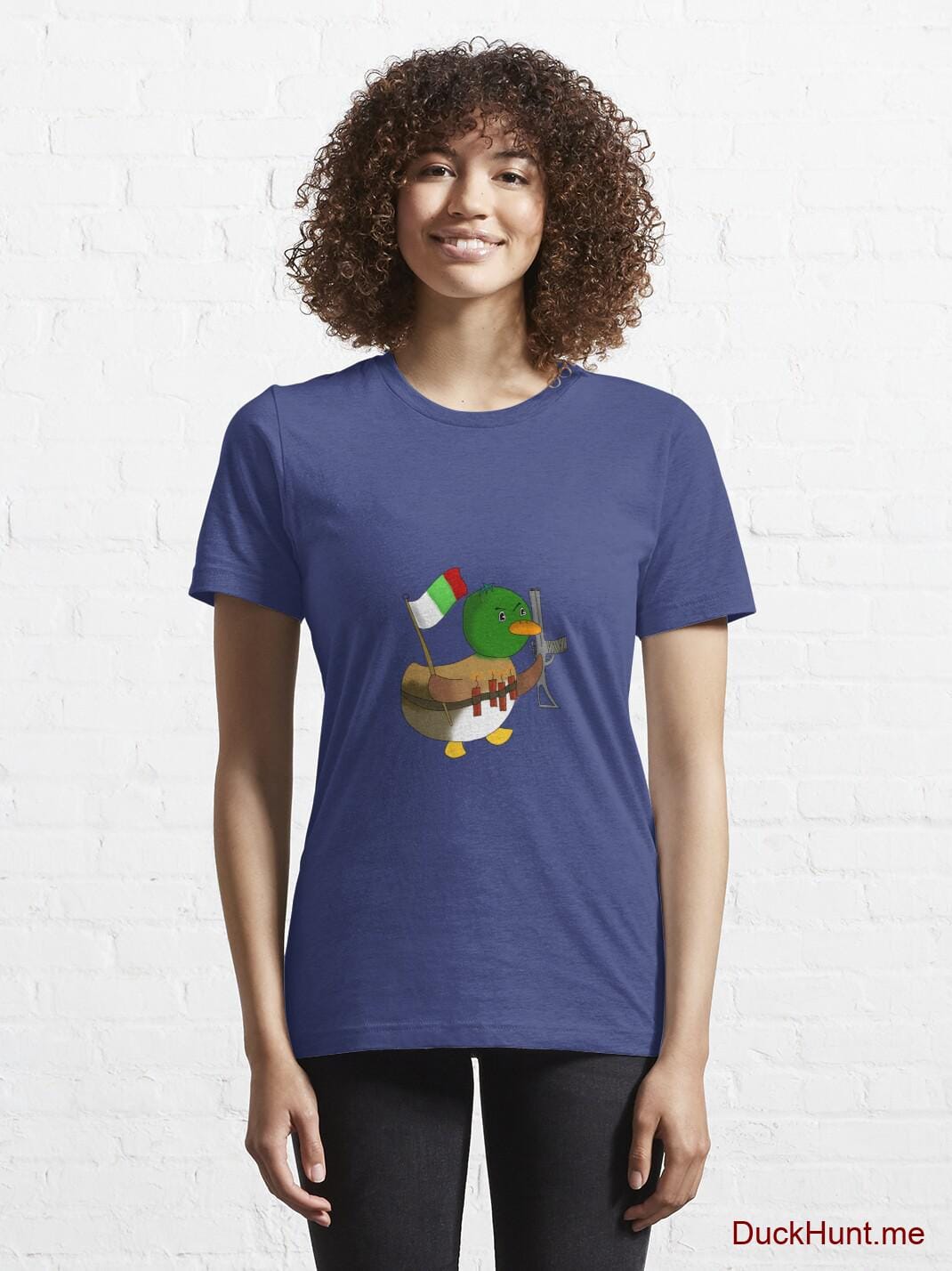 Kamikaze Duck Blue Essential T-Shirt (Front printed) alternative image 5