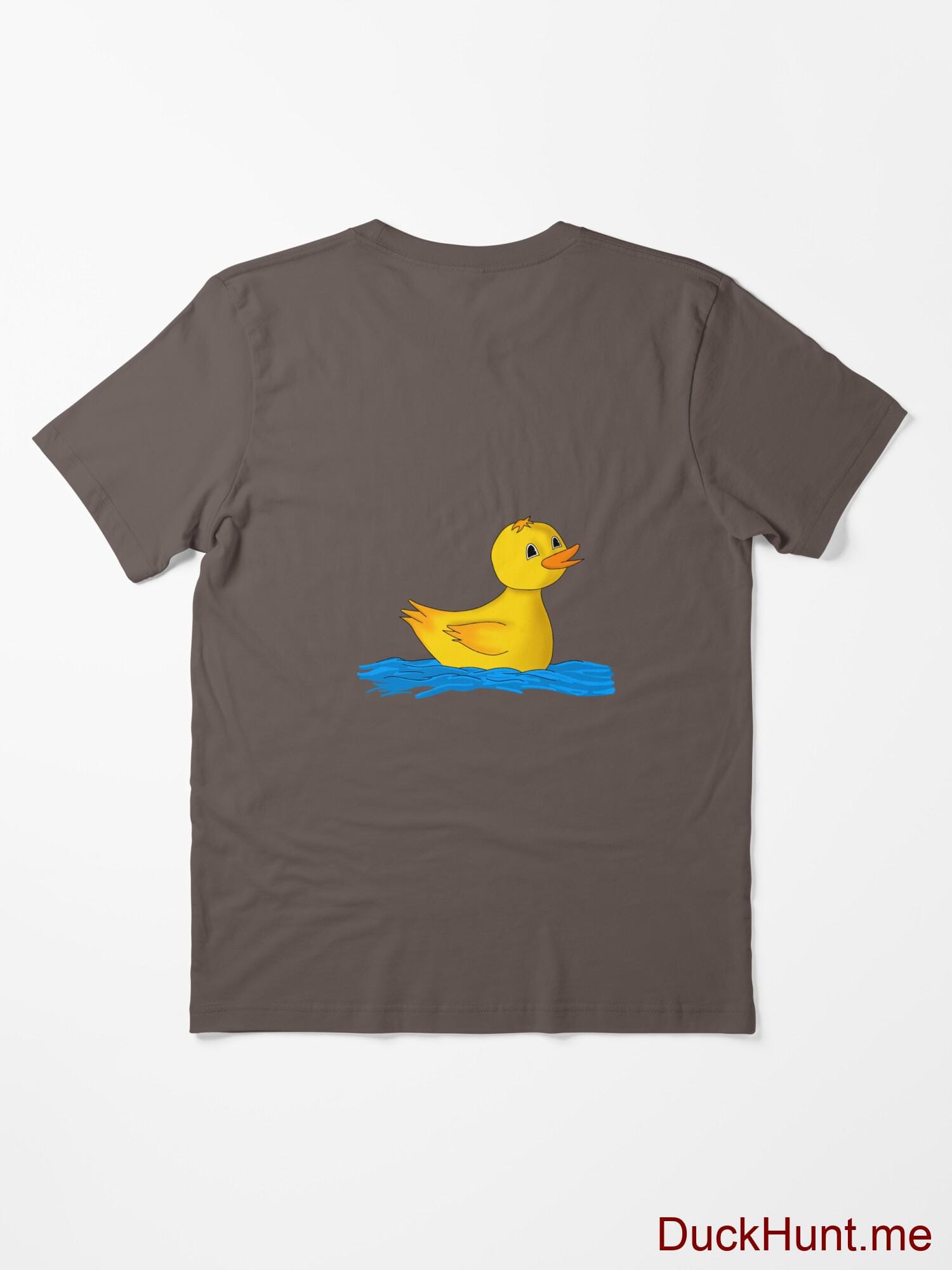 Plastic Duck Dark Grey Essential T-Shirt (Back printed) alternative image 1