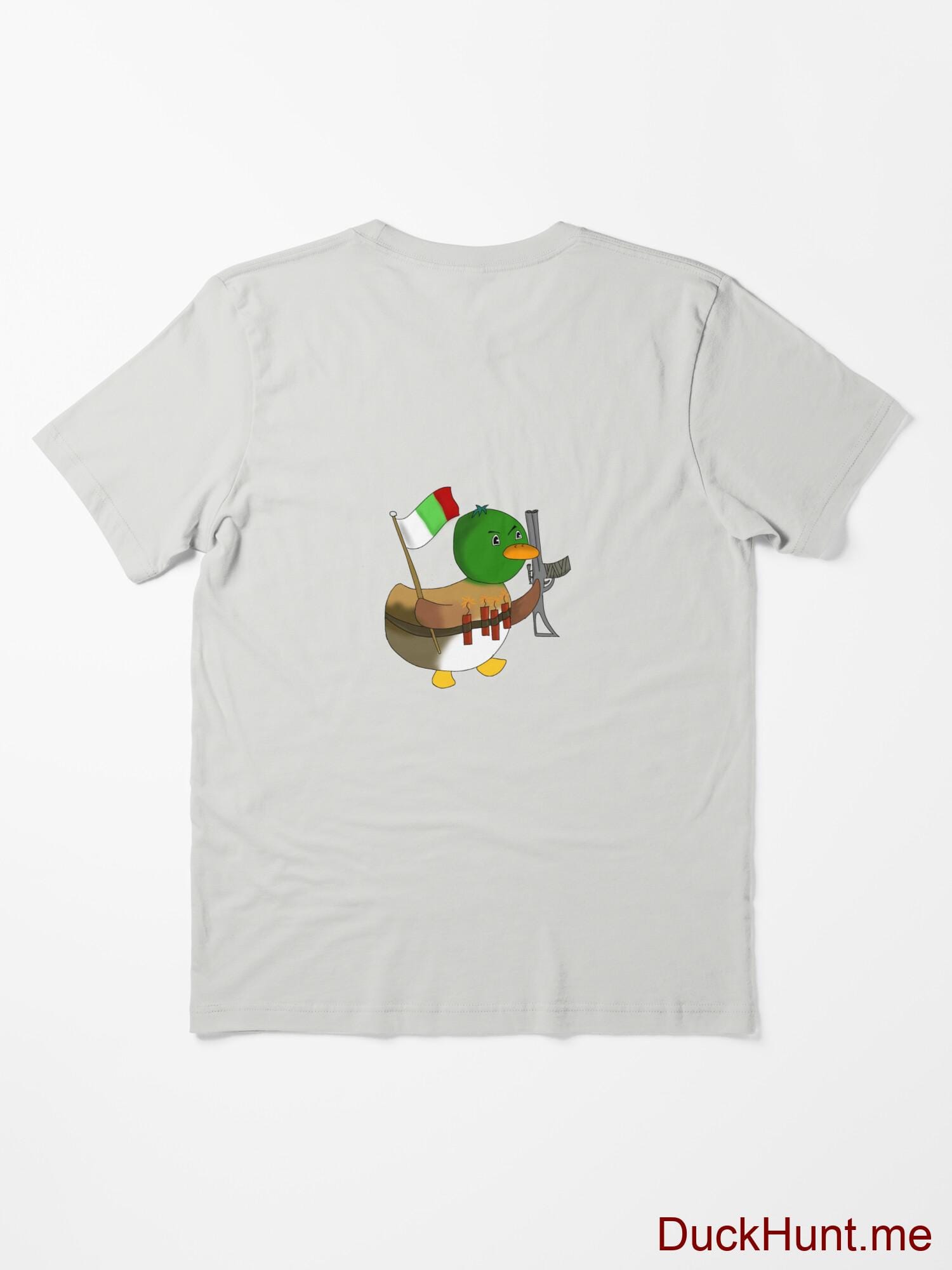 Kamikaze Duck Light Grey Essential T-Shirt (Back printed) alternative image 1