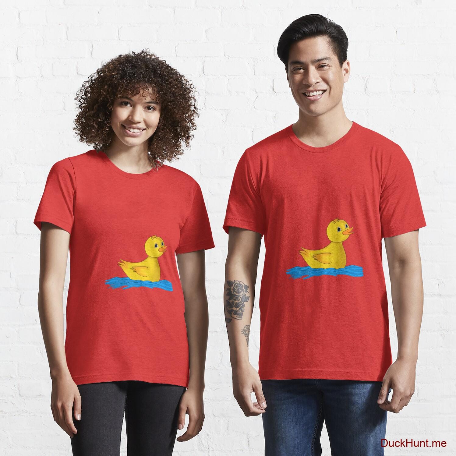 Plastic Duck Red Essential T-Shirt (Front printed)