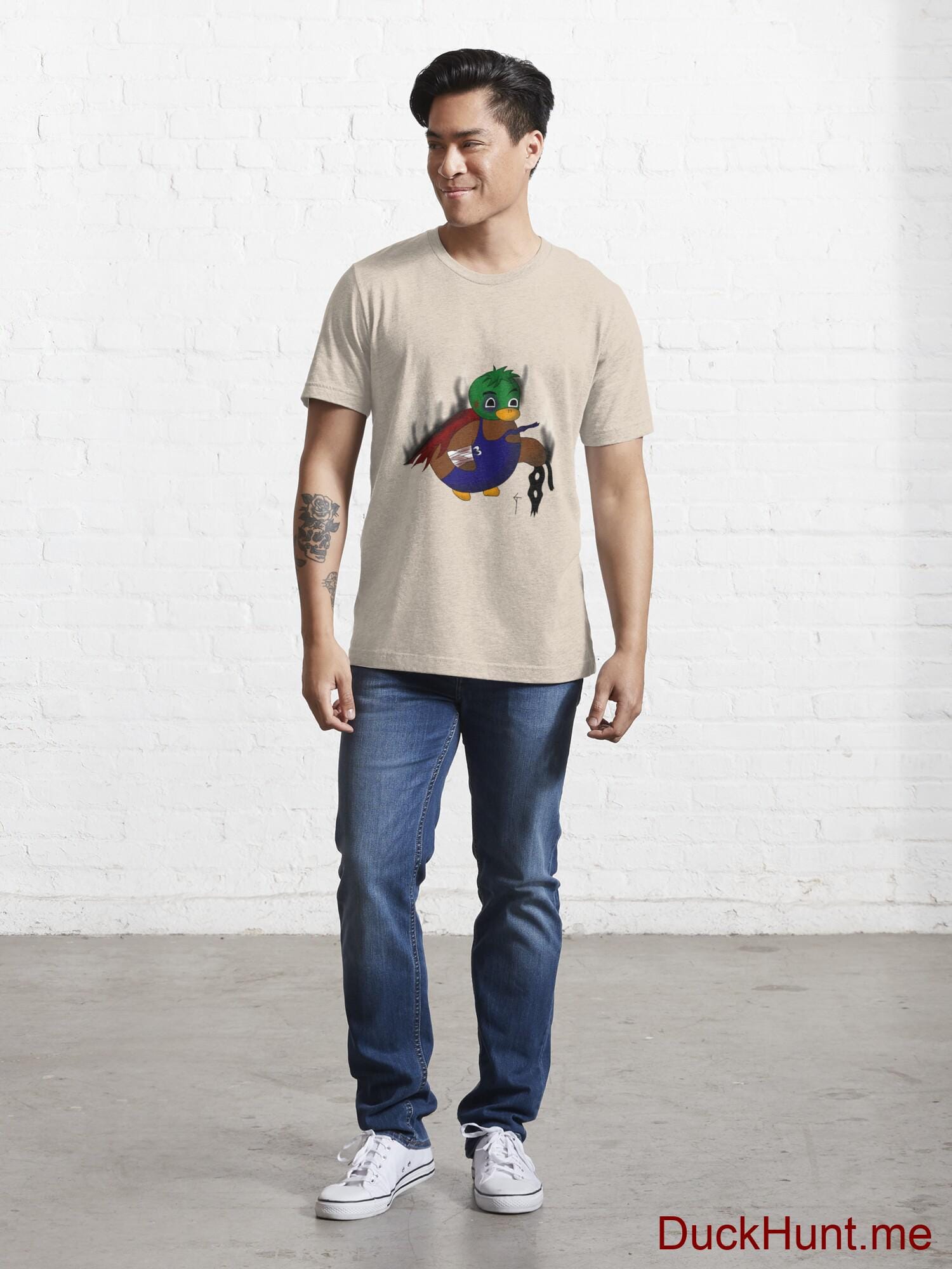 Dead Boss Duck (smoky) Creme Essential T-Shirt (Front printed) alternative image 4