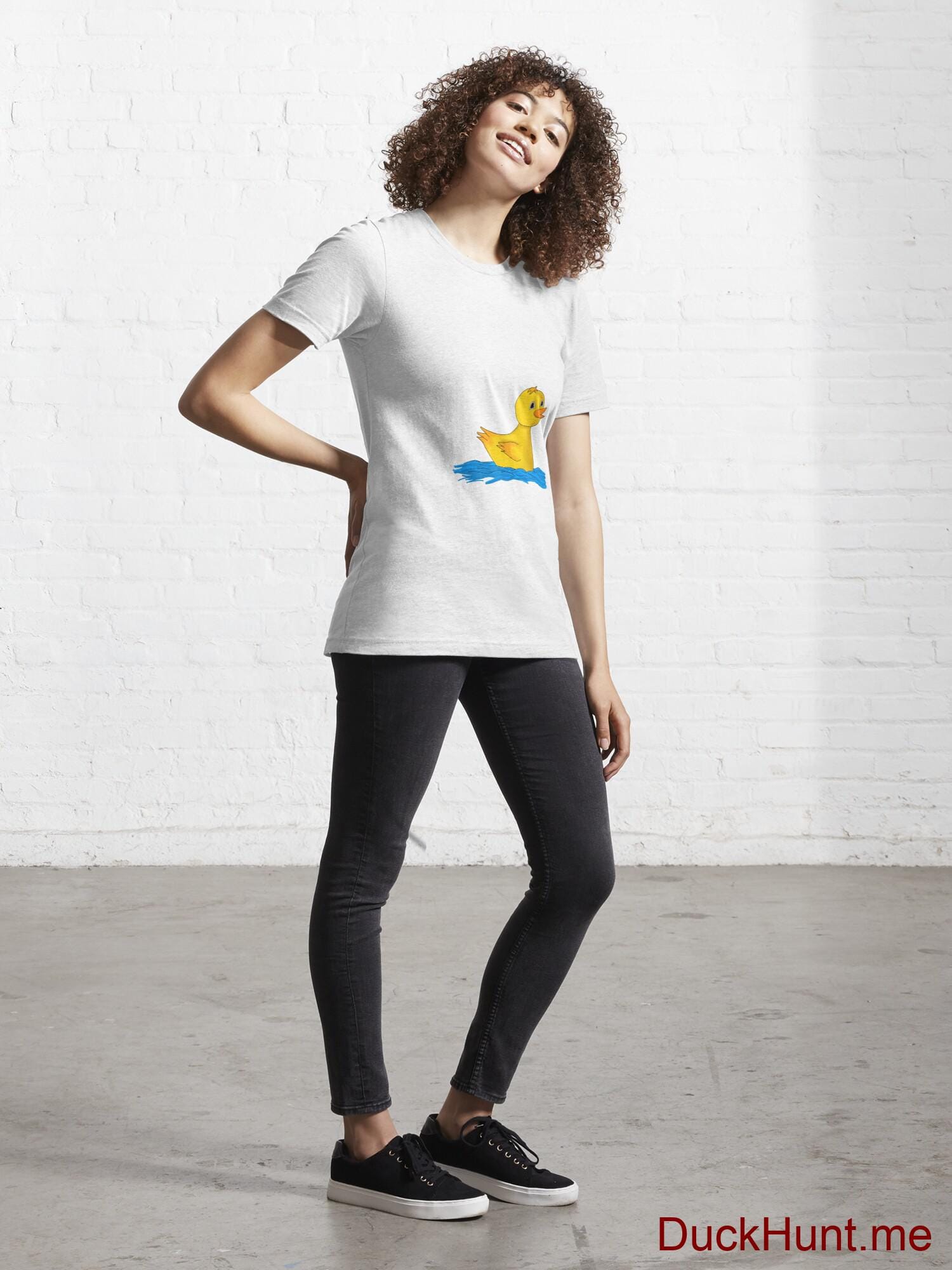 Plastic Duck White Essential T-Shirt (Front printed) alternative image 3