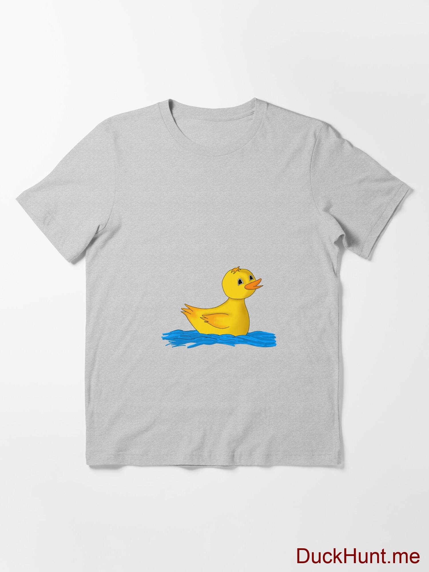 Plastic Duck Heather Grey Essential T-Shirt (Front printed) alternative image 2