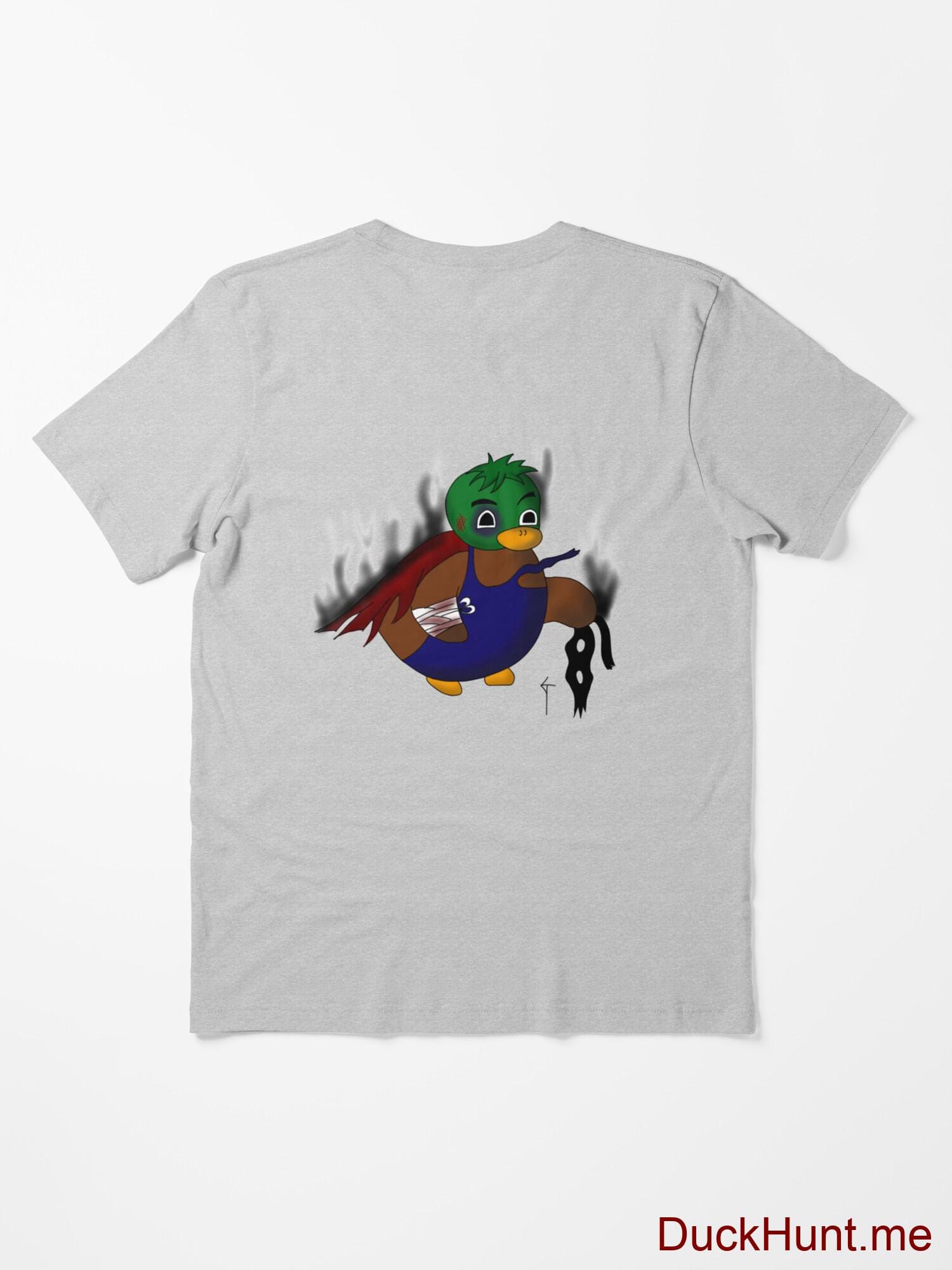 Dead Boss Duck (smoky) Heather Grey Essential T-Shirt (Back printed) alternative image 1