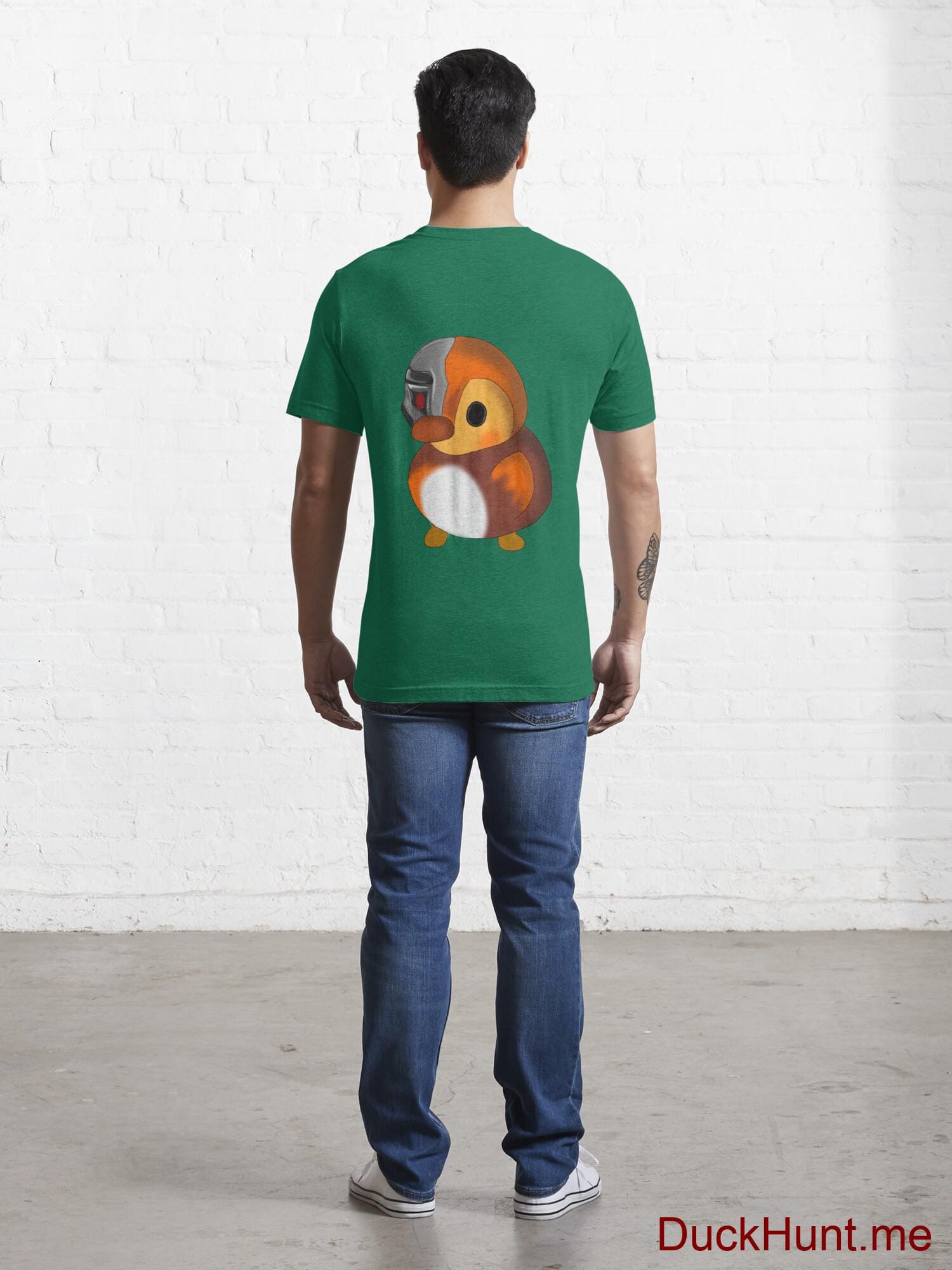 Mechanical Duck Green Essential T-Shirt (Back printed) alternative image 3