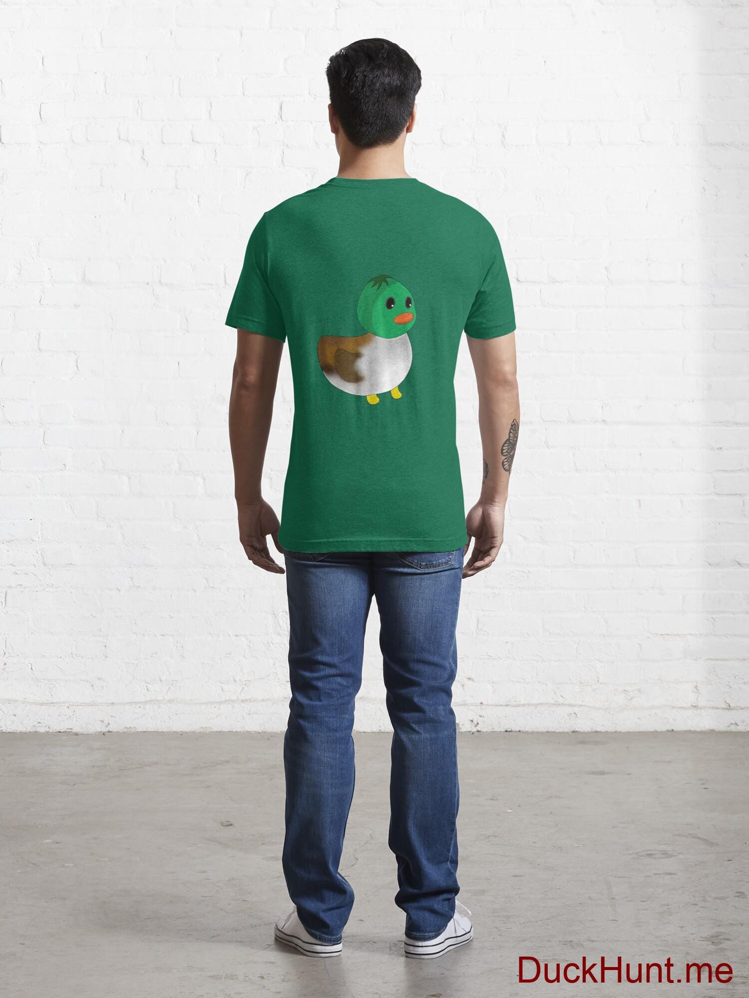 Normal Duck Green Essential T-Shirt (Back printed) alternative image 3